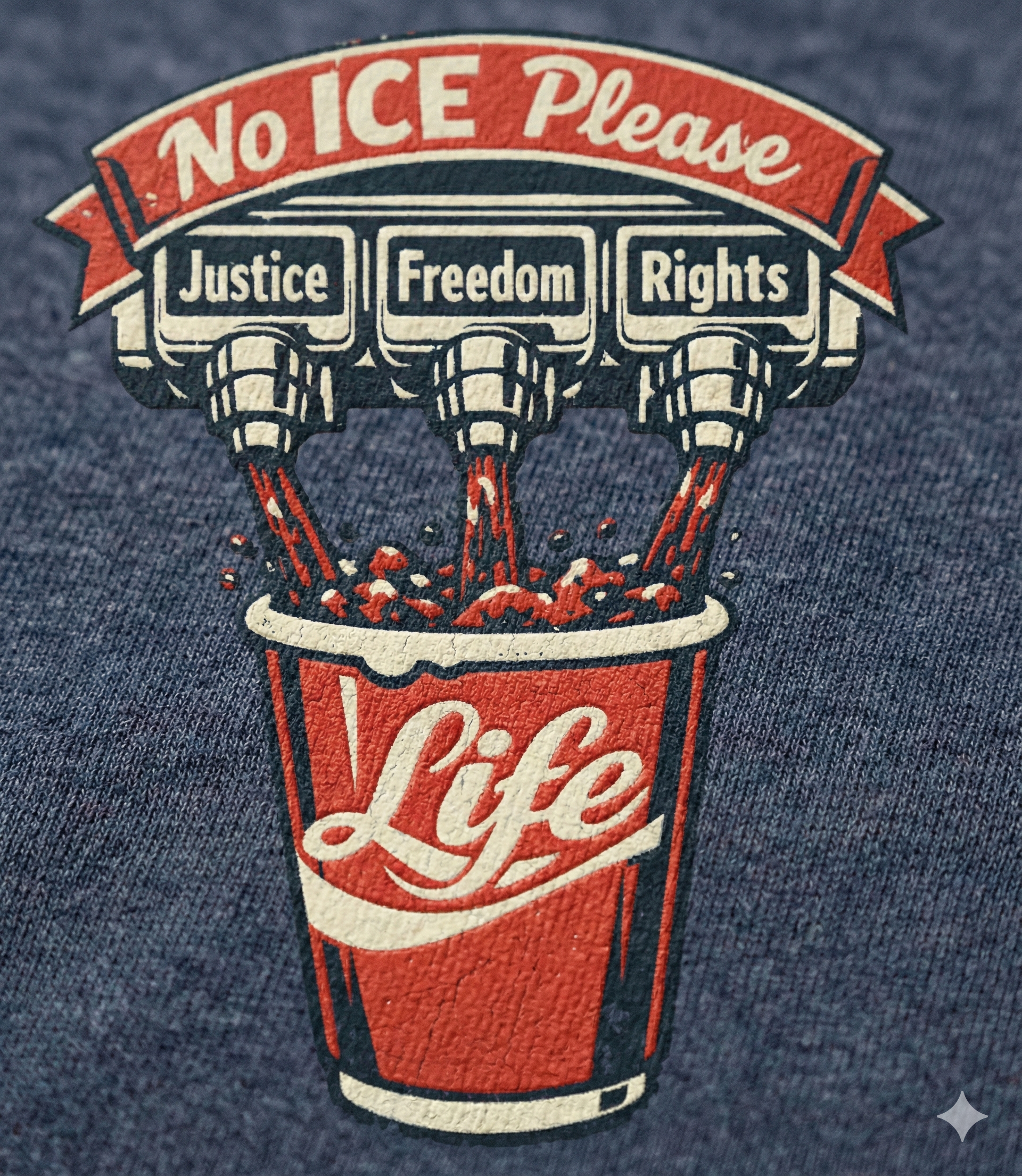 No ICE Please T-Shirt Justice Freedom Rights Shirt Bold Political Graphic Tee Unisex Activism Apparel