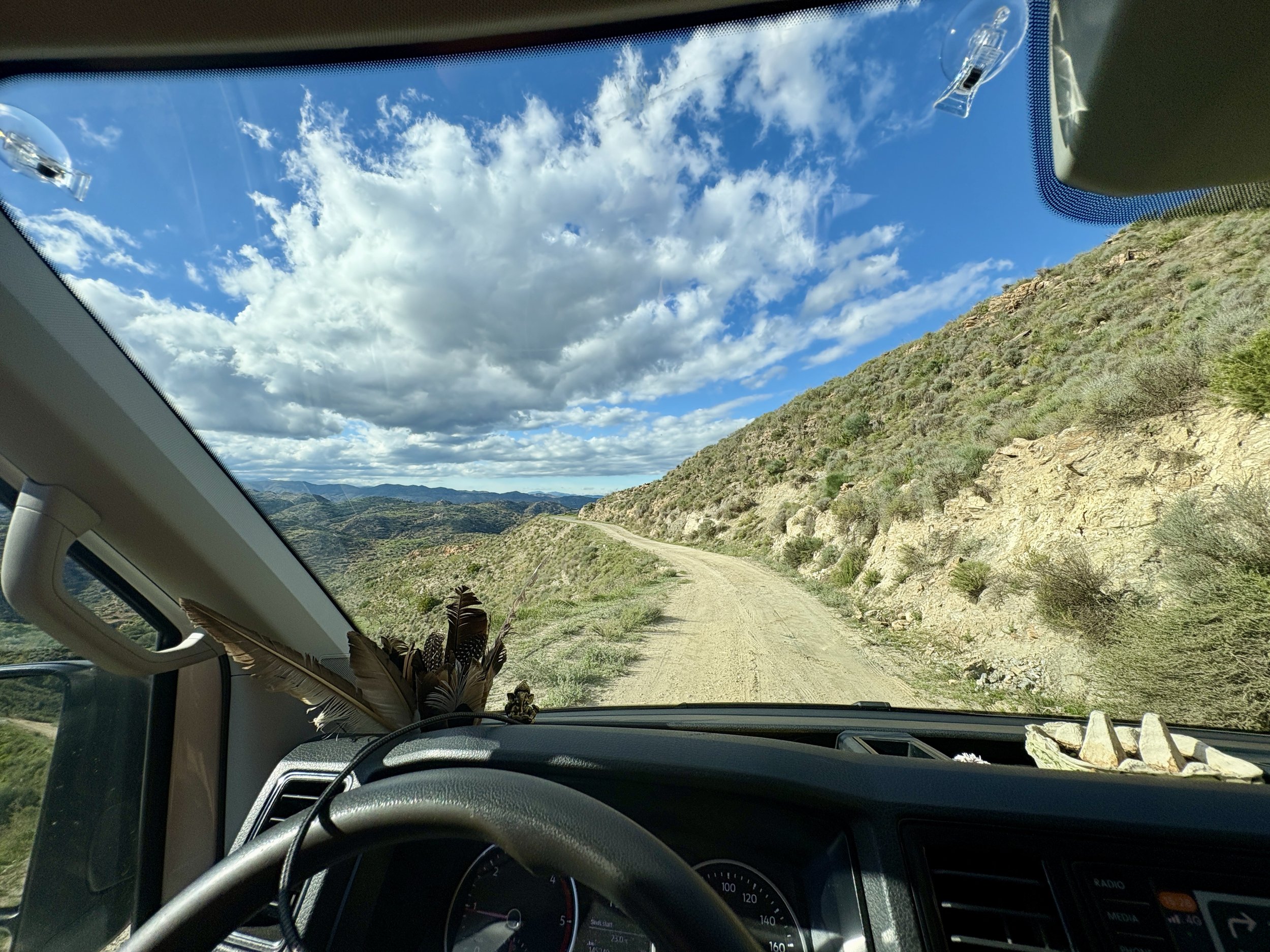 De wegen zijn in de bergen soms een uitdaging