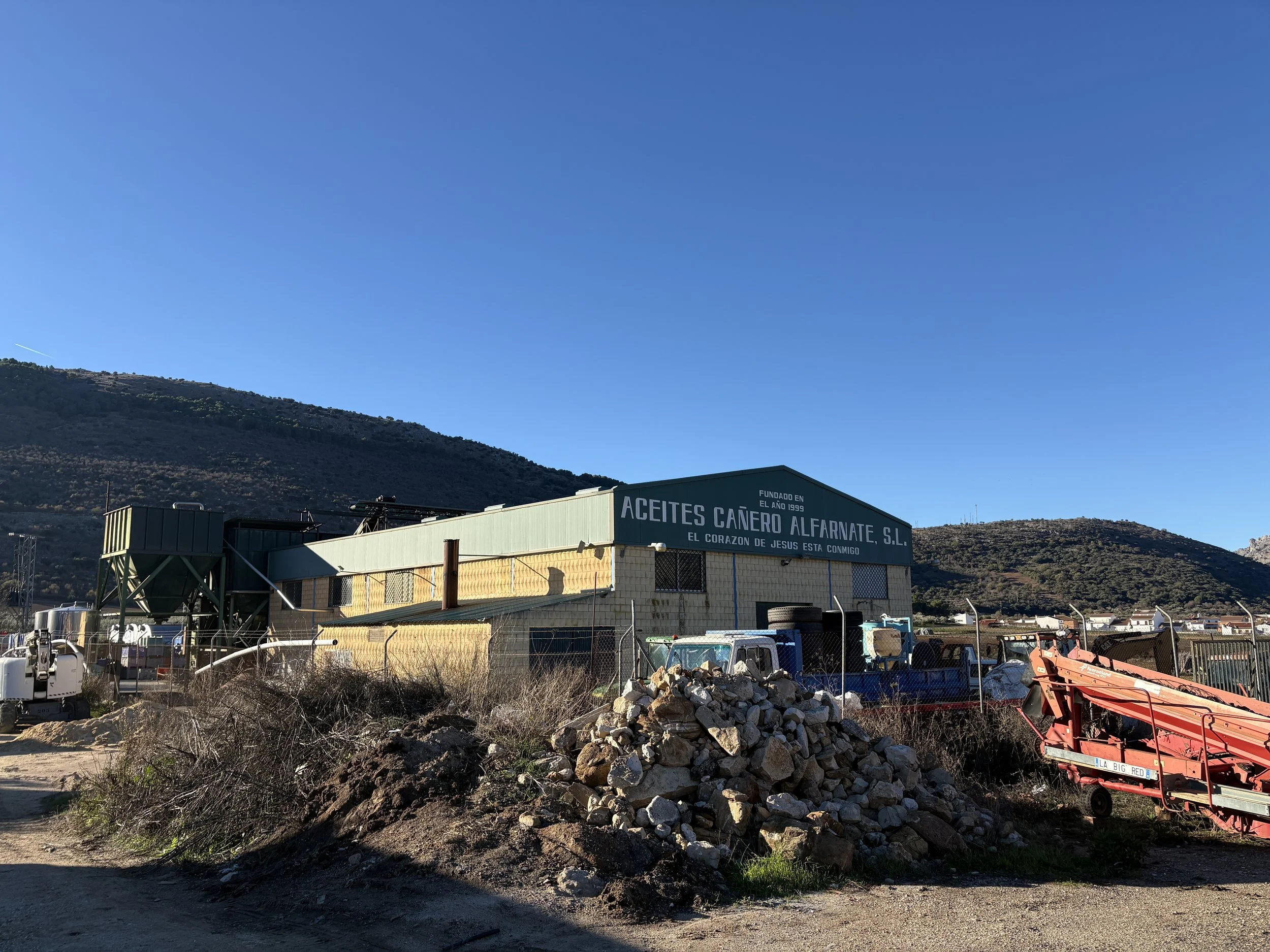 Olijfolie fabriekje - Alfarnate, Spanje