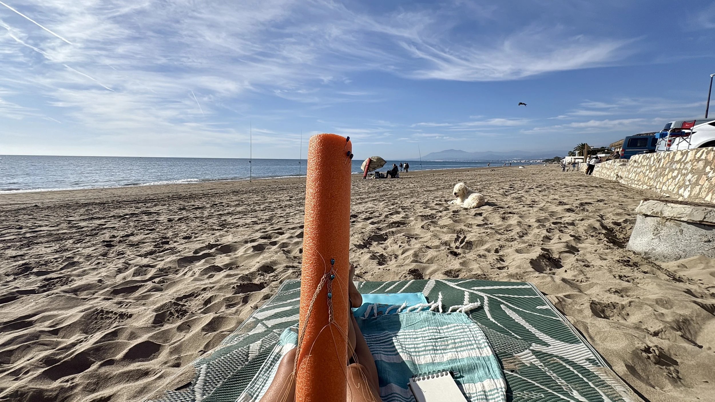 Micro Macrame op het strand