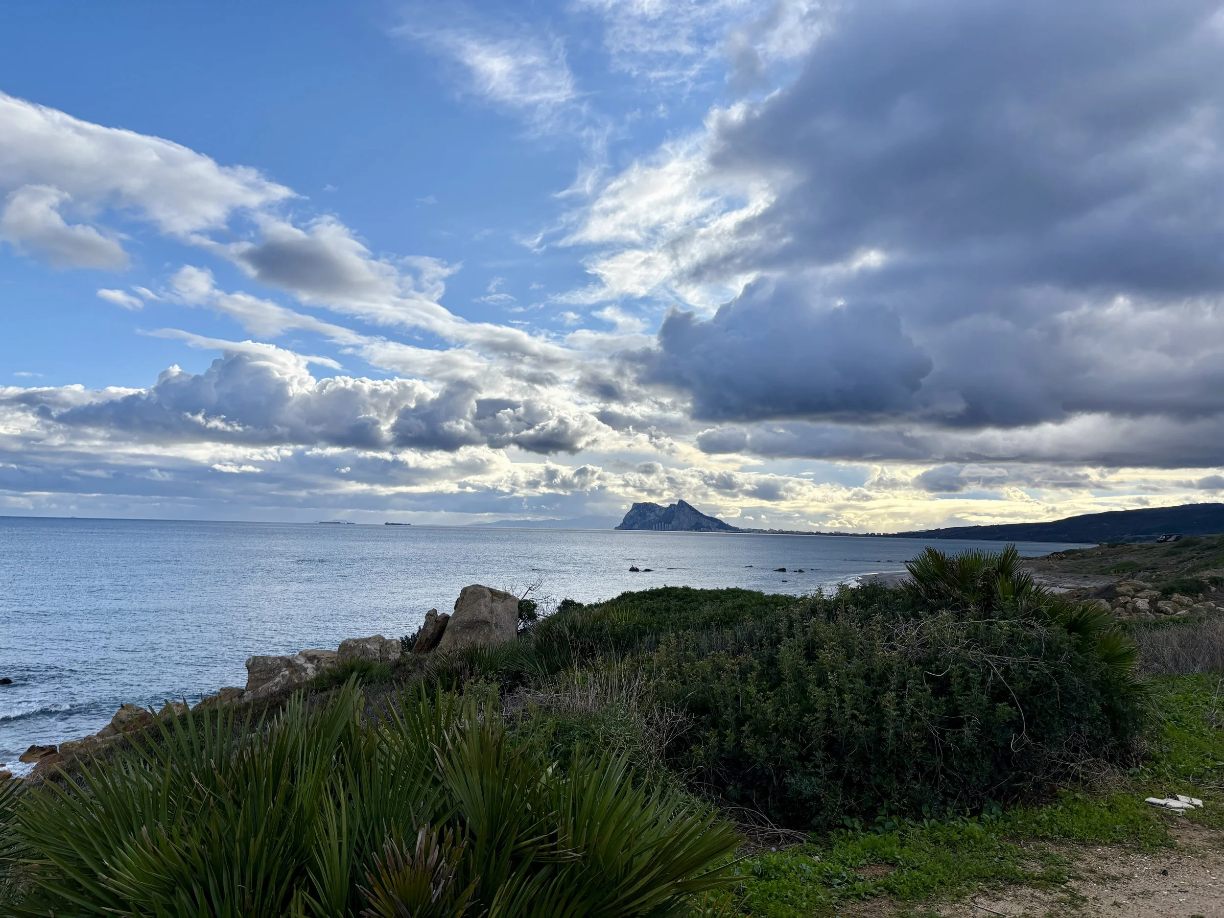 Nieuwe spot, met zicht op Gibraltar