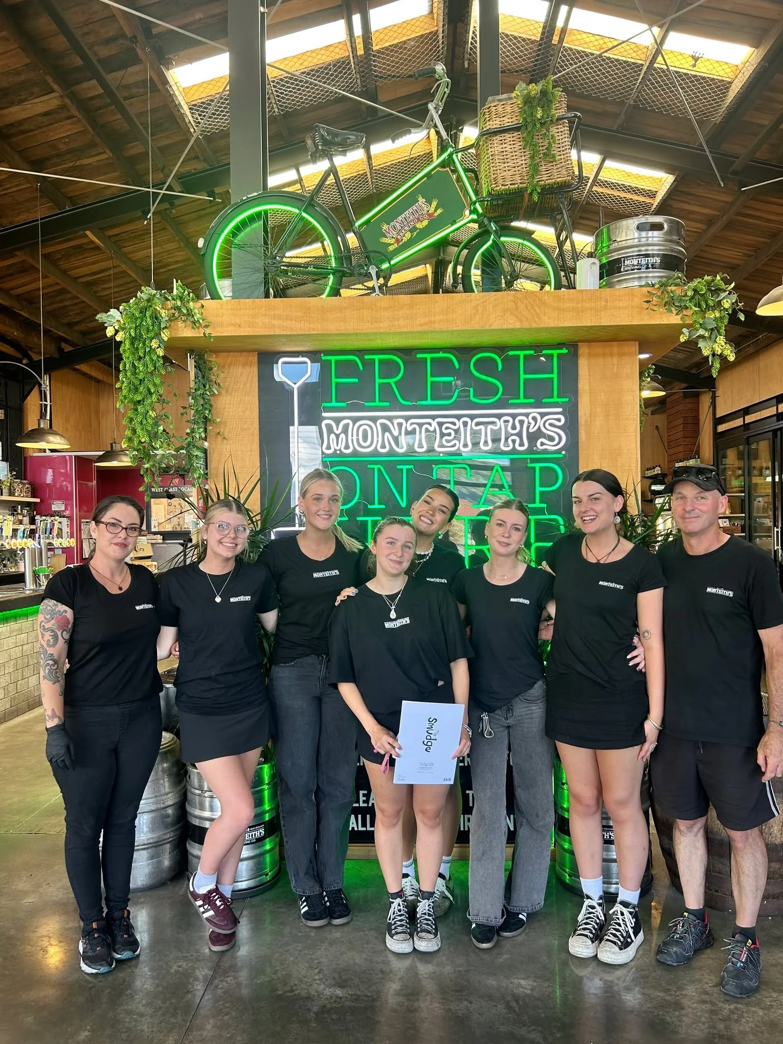 📸 A few of the Monteith&rsquo;s crew &mdash; our whānau.

We&rsquo;re a tight-knit team who work hard, have a laugh, and always show up with a smile  while making sure we bring you the very best in service and experience every single time.

After 3+