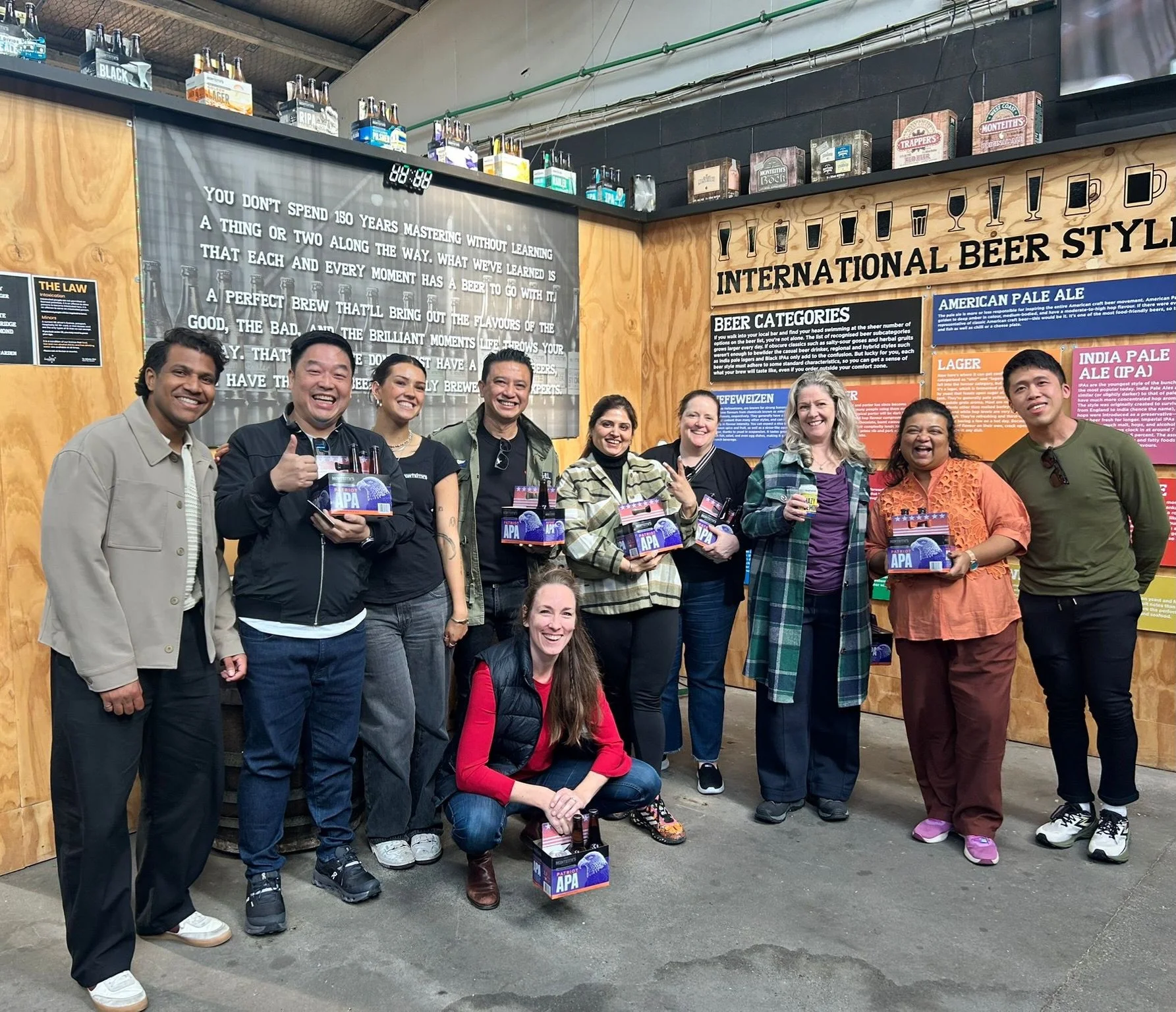 Such a fun bunch of people joined us at the brewery today for a Brewery Experience! They loved the local stories, brewing yarns, and of course&mdash;the beer 🍻

Next stop &mdash; TRENZ 2026!

📍 Brewery Experience Tours run daily at Monteith&rsquo;s