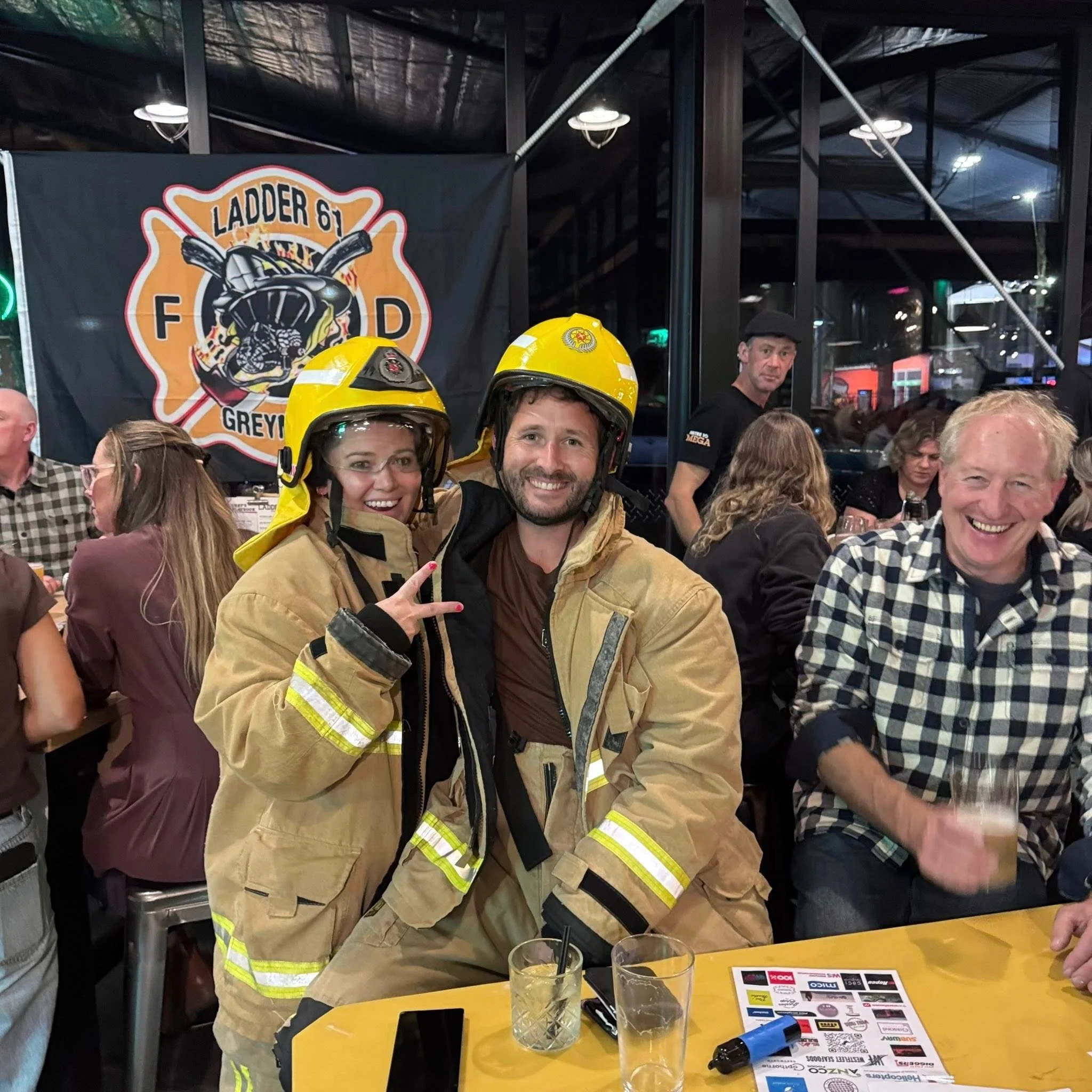 We were stoked to host the Ladder 61 crew for their quiz night 🙌 So many smiles, good laughs, and some seriously impressive team names, including:
&ldquo;The Udderly Useless&rdquo;, &ldquo;Better Late Than Clever&rdquo;
🍻 And of course, our persona