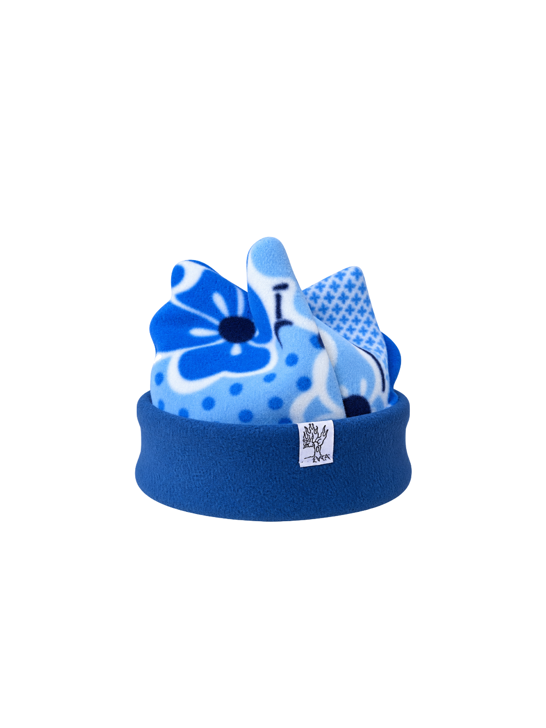 Blue Floral 4 Point