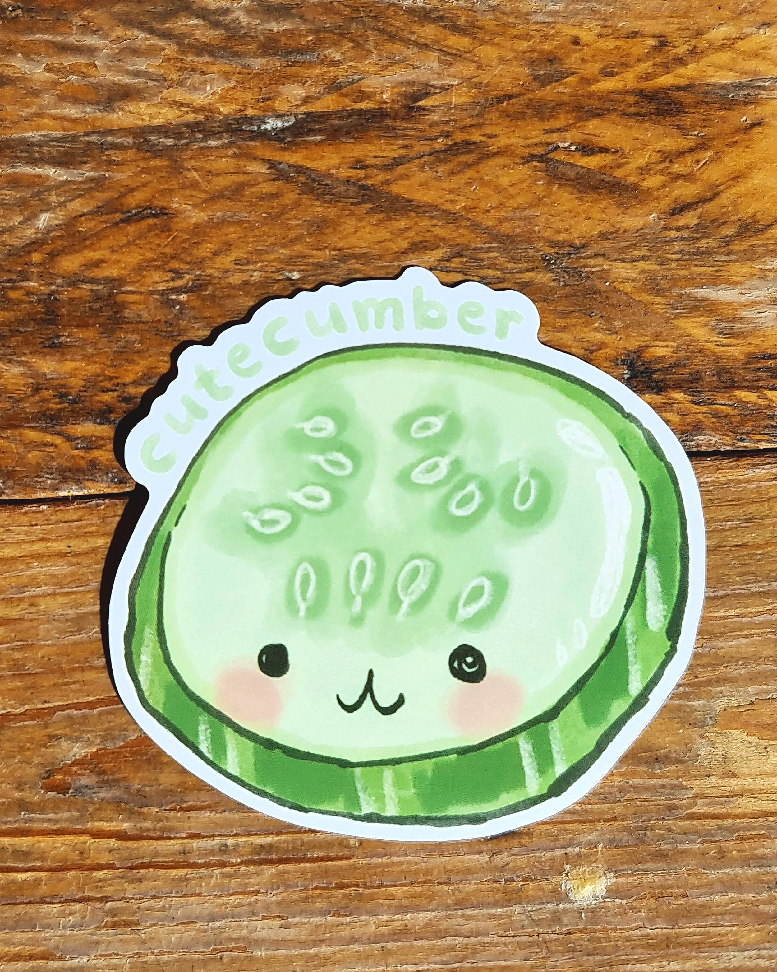 Cutecumber - Vinyl Sticker