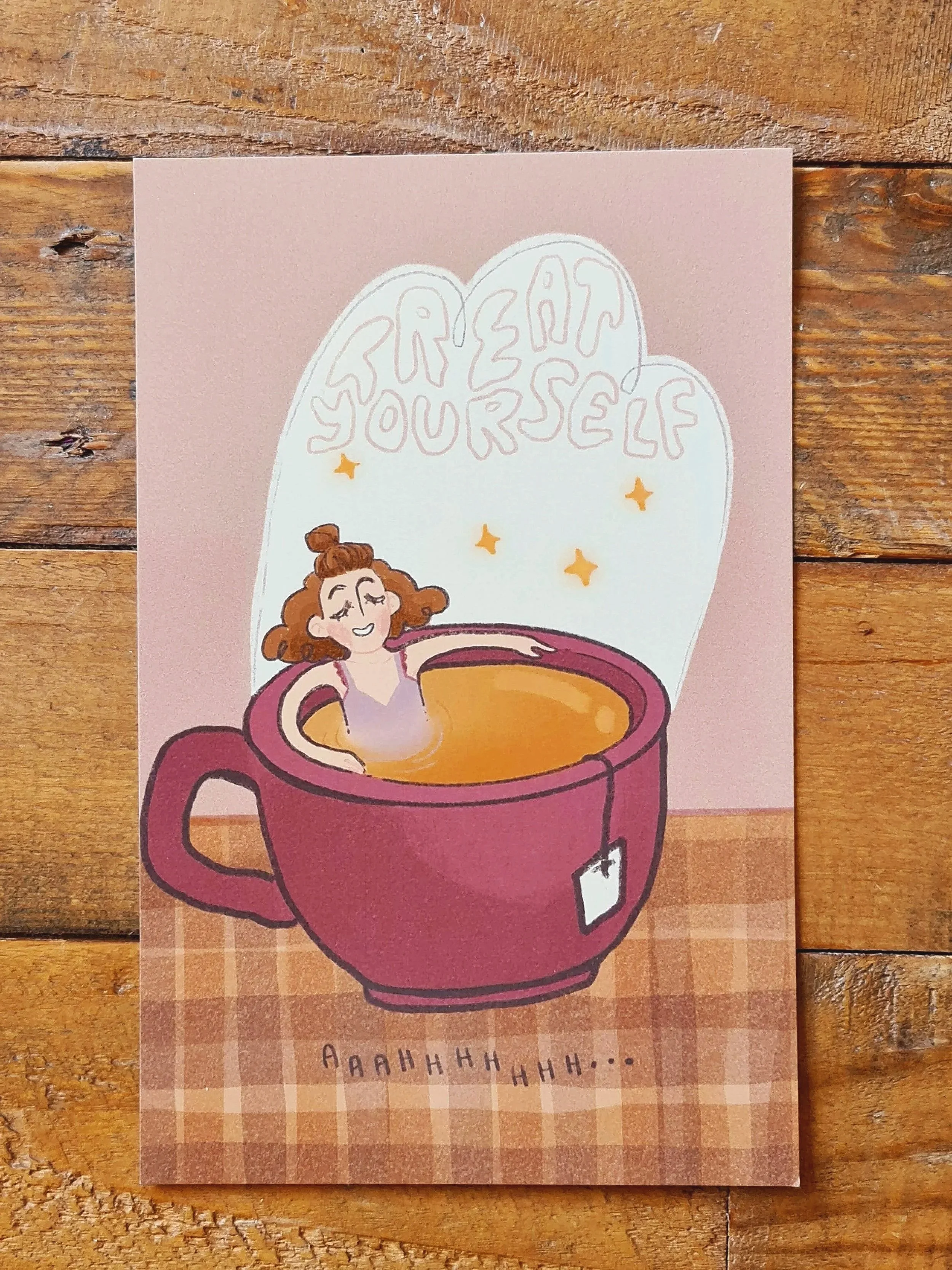 Treat yourself Greeting card
