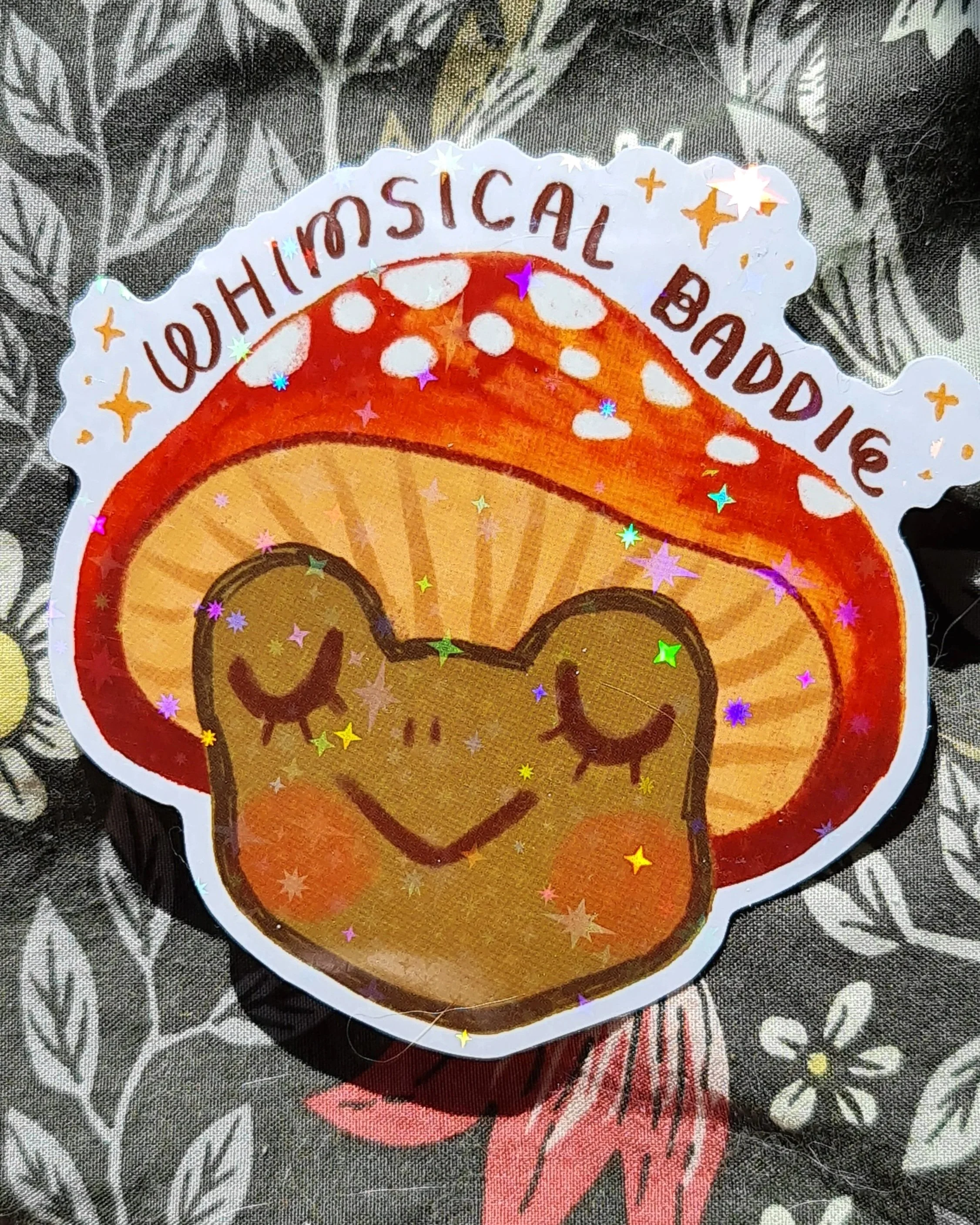 Whimsical Baddie - Holo Vinyl Sticker