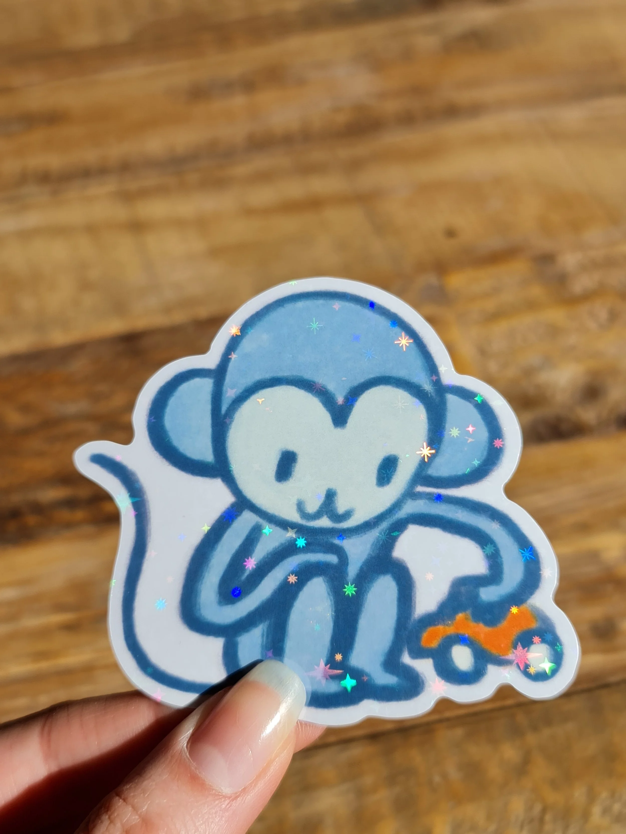Little Monkey - Holo Sticker