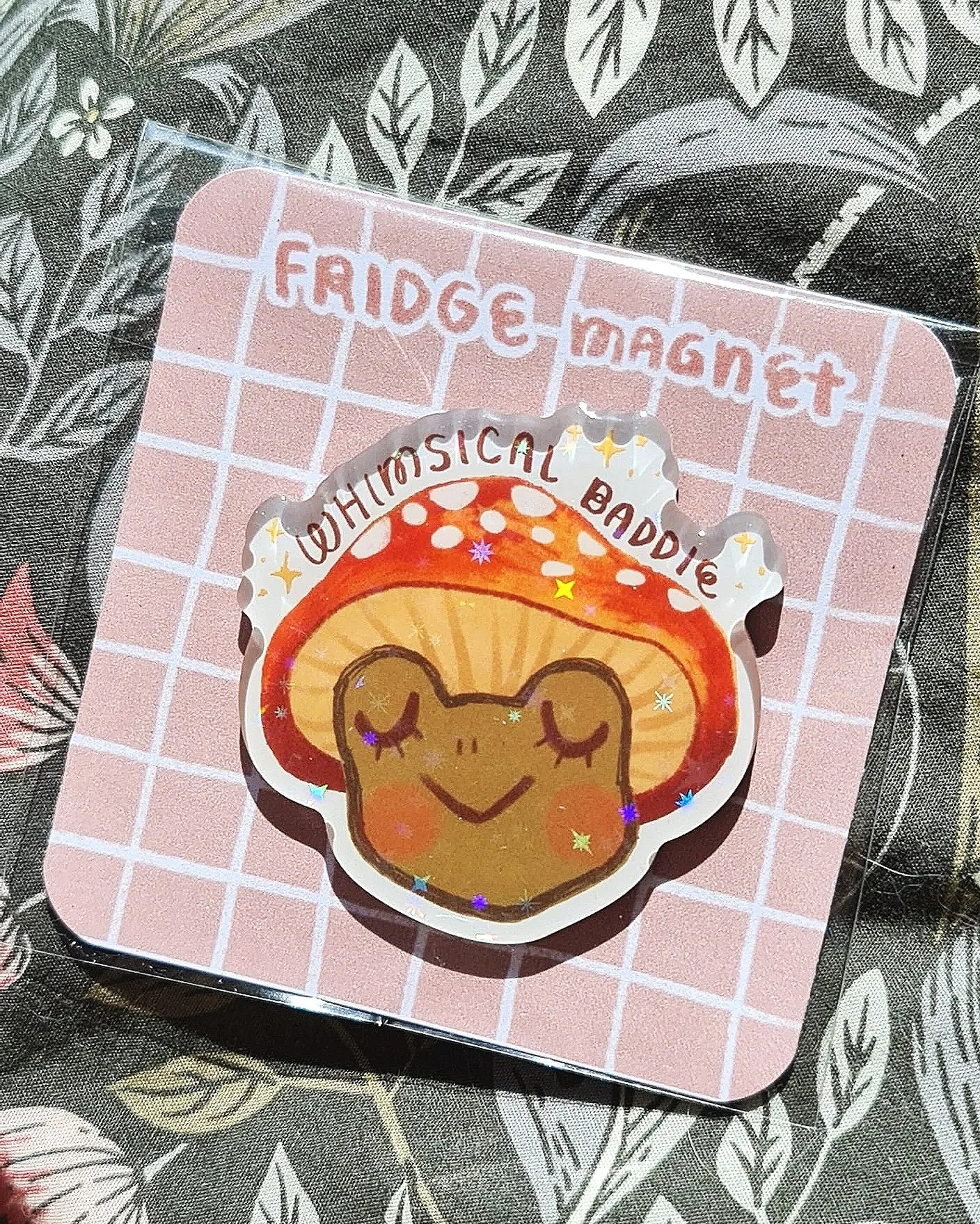 Whimsical Baddie - Holo Fridge Magnet