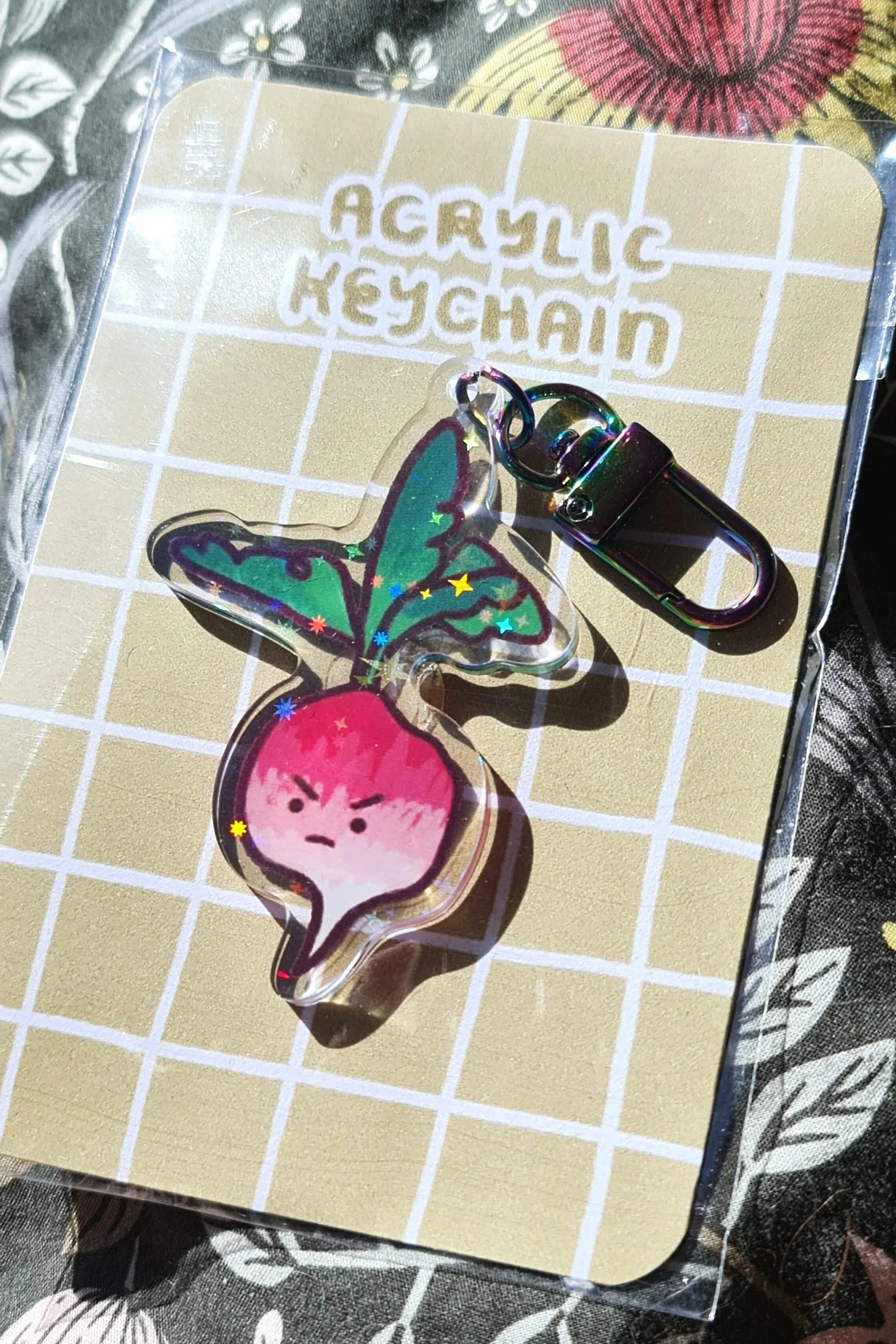 Angry Radish - Keychain