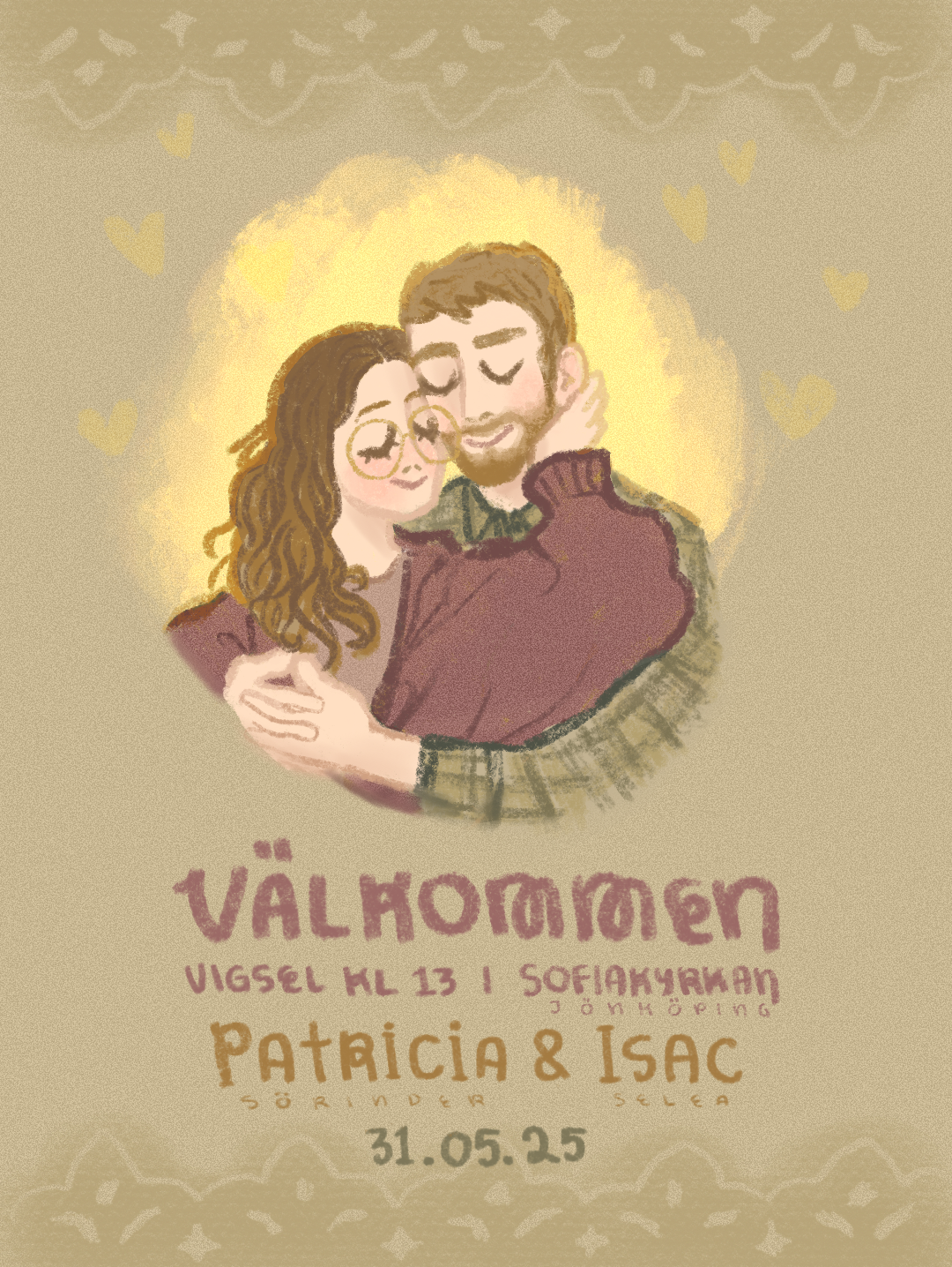 The digital invite we sent out for the ceremony