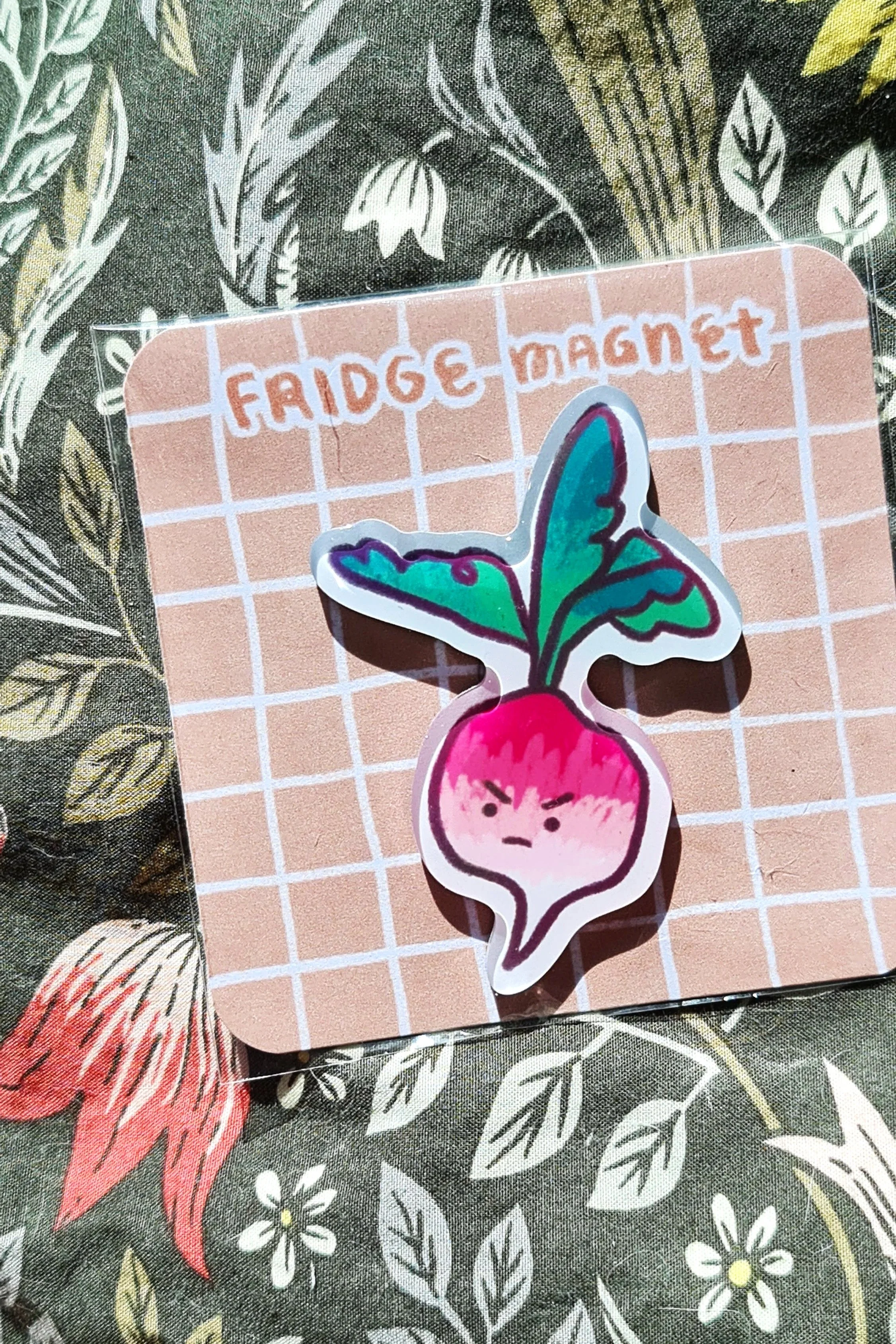 Angry Radish - Fridge Magnet