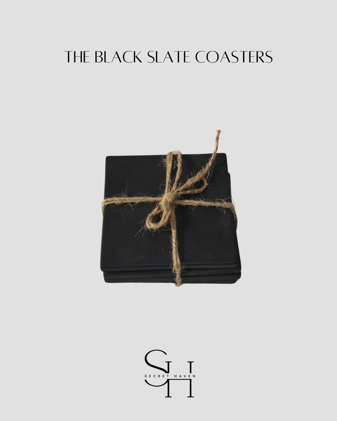 The Black Slate Coasters