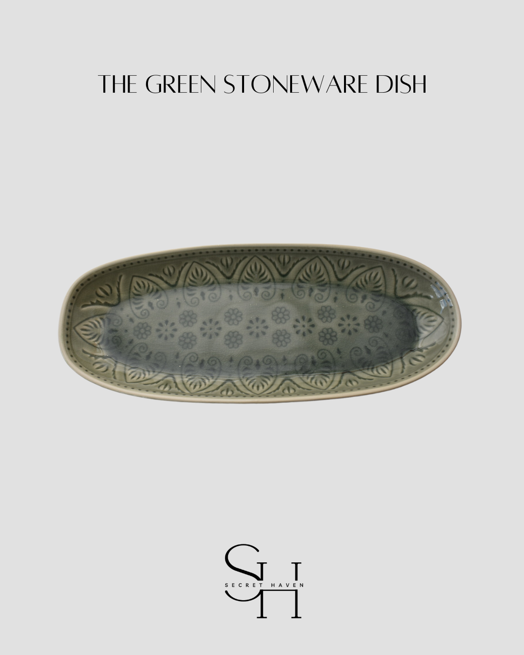 The Green Stoneware Dish