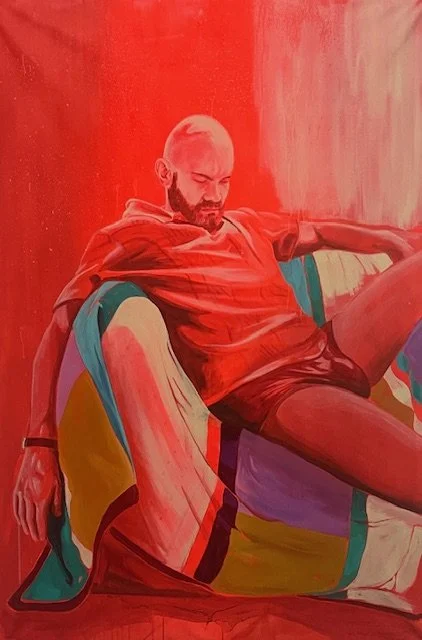  Salma Cheddadi 
 AFTER 11
 2026
 acrylic paint on canvas 
 150 X 100 cm