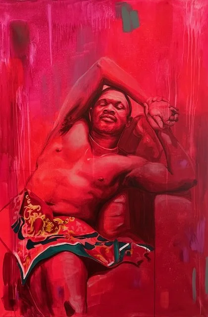  Salma Cheddadi 
 AFTER 14
 2026
 acrylic paint on canvas 
 150 X 100 cm
