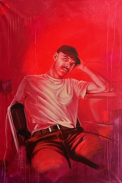  Salma Cheddadi 
 BEFORE 1
 2026
 acrylic paint on canvas 
 150 X 100 cm