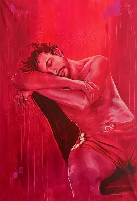  Salma Cheddadi 
 AFTER 16
 2026
 acrylic paint on canvas 
 150 X 100 cm