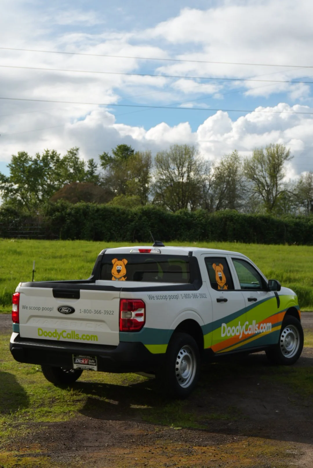 cute mascot design wrap for pickup truck for national company fleet by codered racing  in salem oregon wraps and signage
