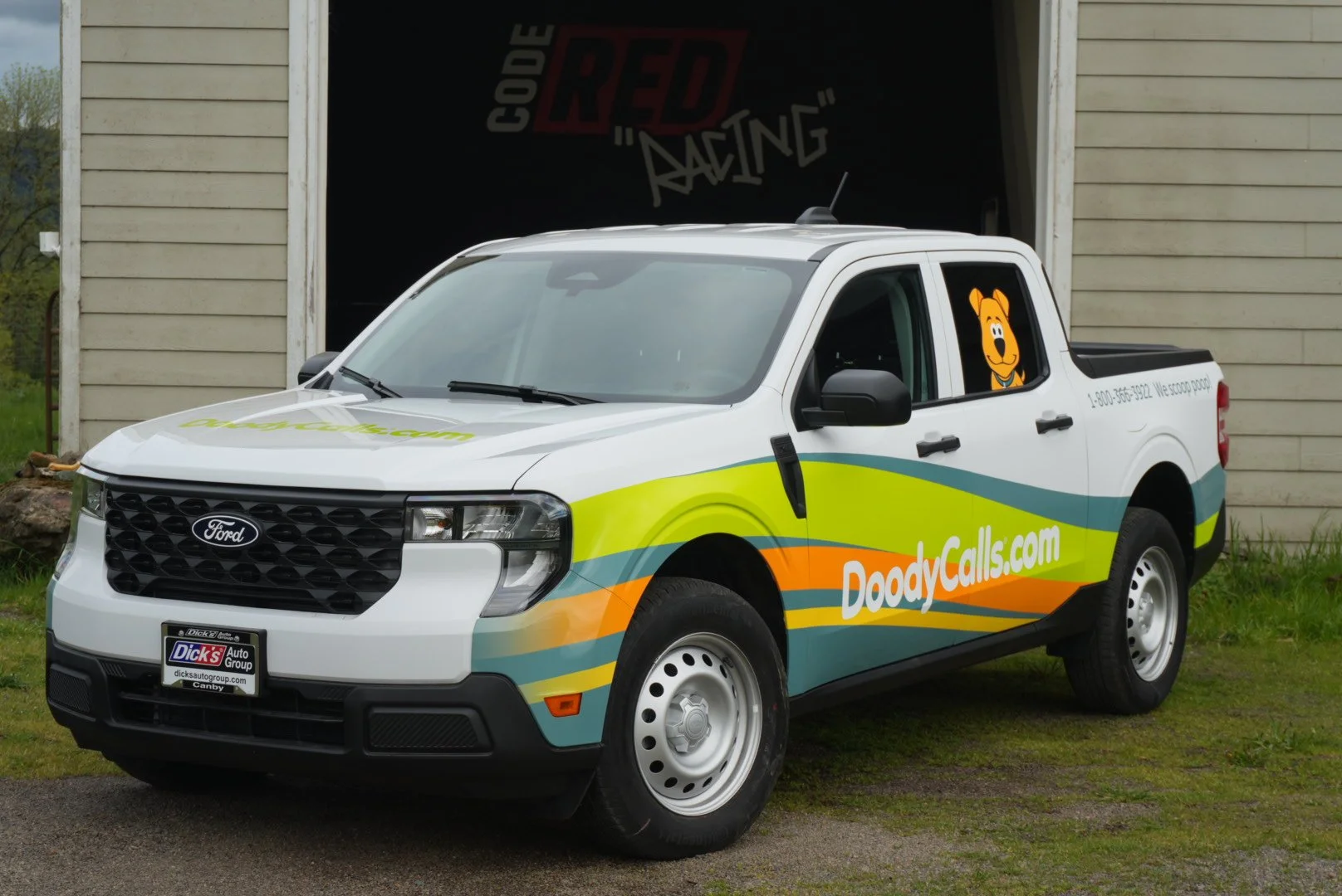 colerful eye catching wrap for national franchise company sure to catch eyes and clients wrap done in salem oregon by codered racing 
