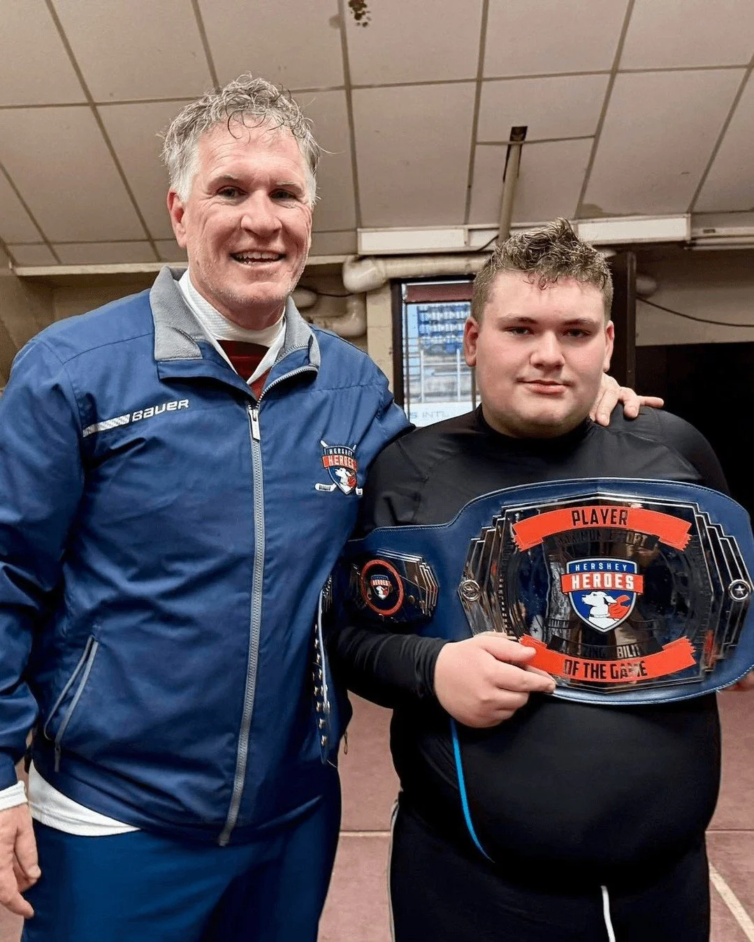 The Hershey Heroes Special Hockey season is in full swing 🏒 The team can be found practicing weekly at the Hersheypark Arena or Giant Center. Each week a player is picked as the belt recipient for displaying a positive attitude and exemplary sportsm