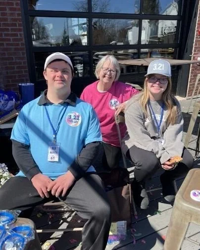 "I volunteer each year for 3.21 For Life because I have two beautiful souls in my extended family who have Down syndrome. They have shown me how joyous life can be. Angela participates in so many activities and has real artistic capabilities as 