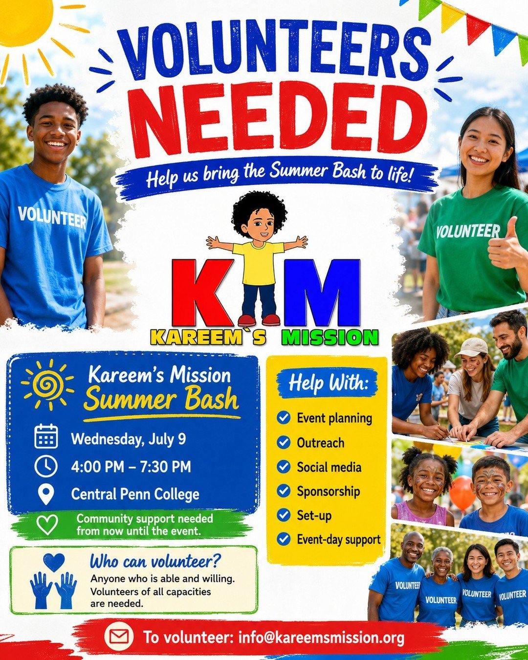 Kareem&rsquo;s Mission is a non-profit organization that supports children and families impacted by autism through advocacy, fundraising, and community programs.

They are preparing for their upcoming Summer Bash on Wednesday, July 9, from 4:00 to 7: