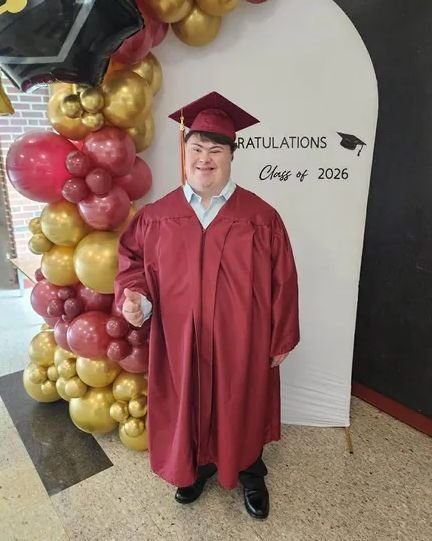 Reece graduated on Friday, May 29, with the Class of 2026 from Millersburg Area High School. Following graduation, Reece continue his education, pursuing industrial training, volunteering, and living his best life with his family. 🎓️ CONGRATULATIONS