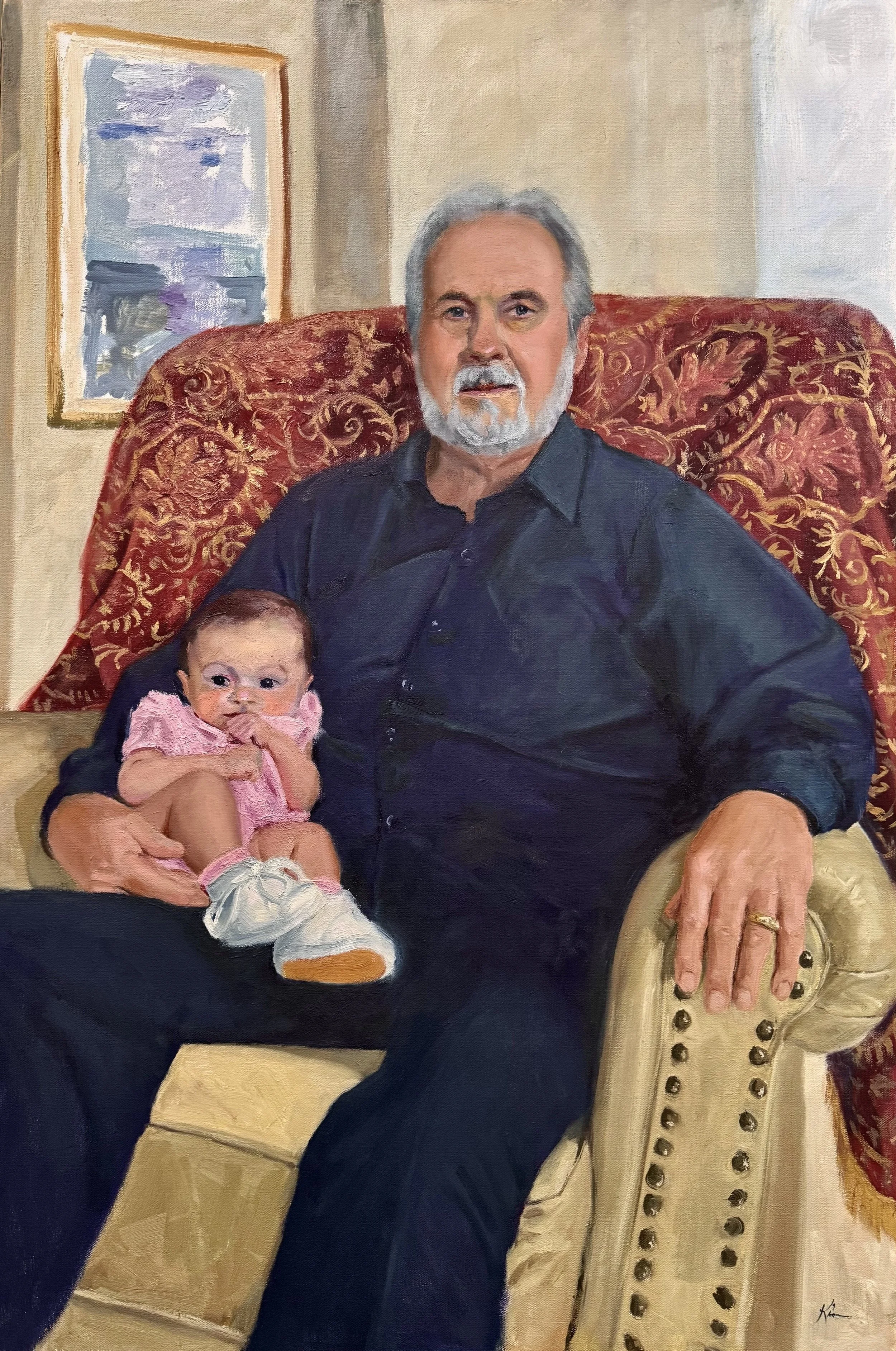 Portrait of the Artist's Father and Granddaughter