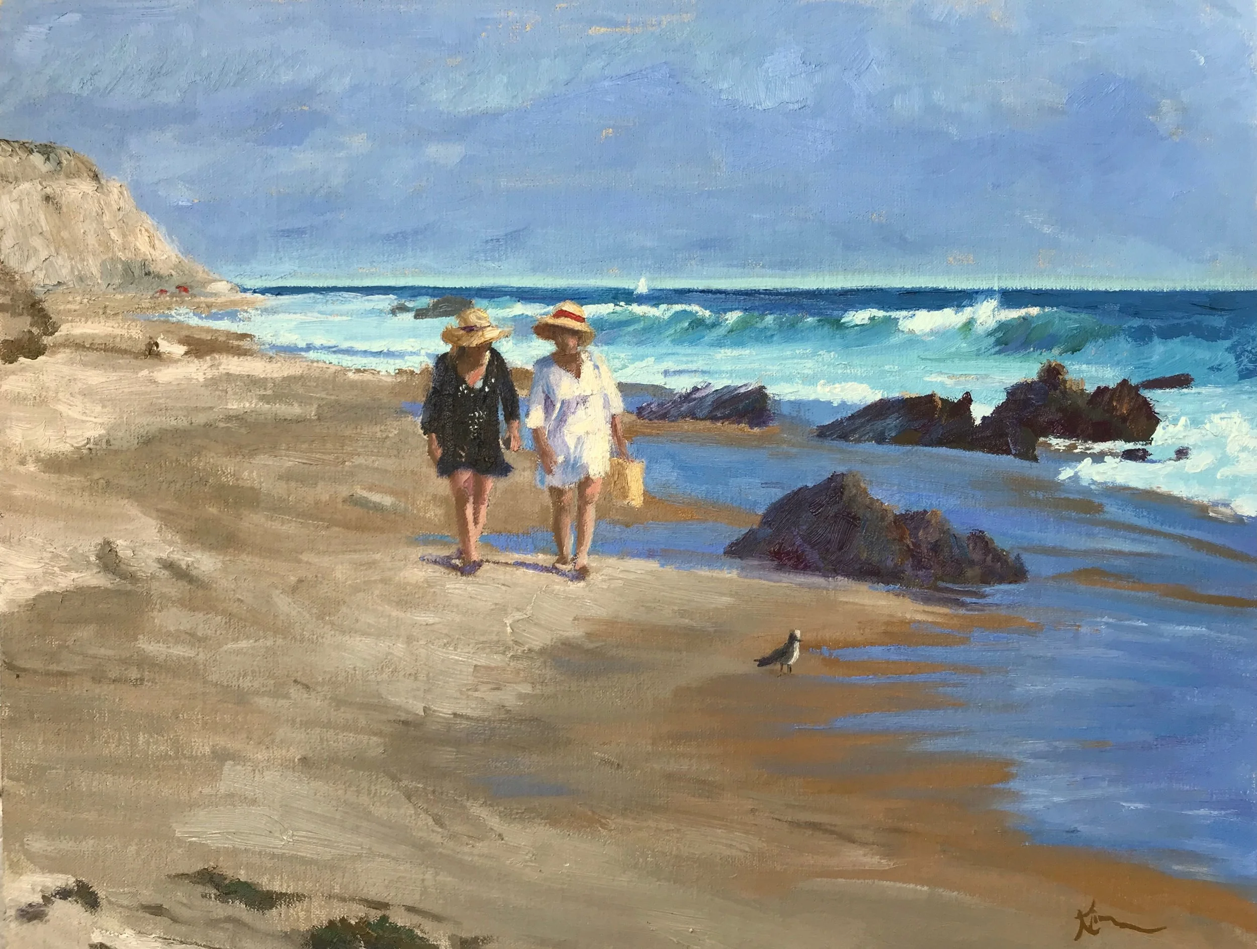 Walking Along the Seashore