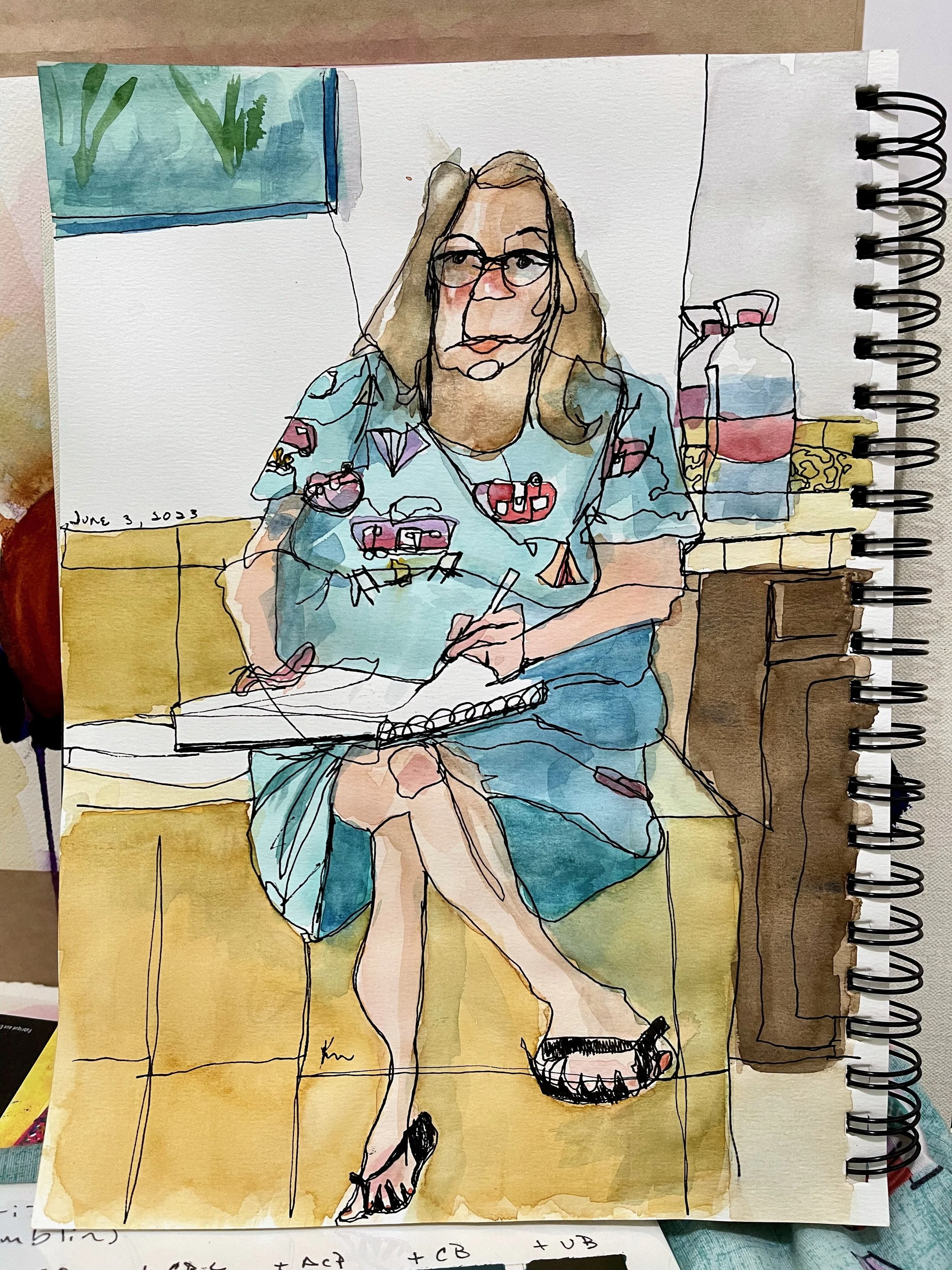 Self Portrait in Camping Pajamas.jpeg