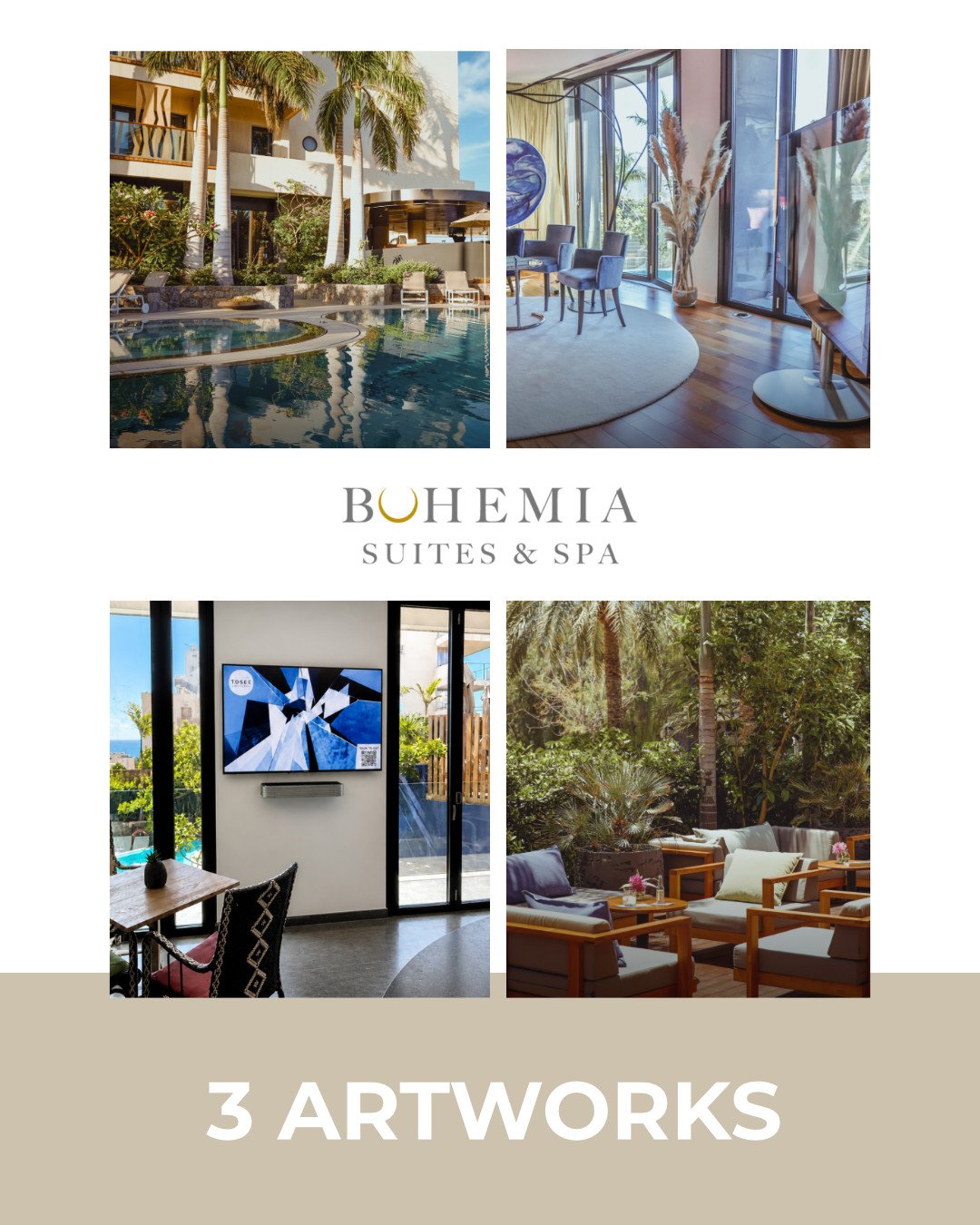 3 ARTWORKS at Bohemia Suites & Spa