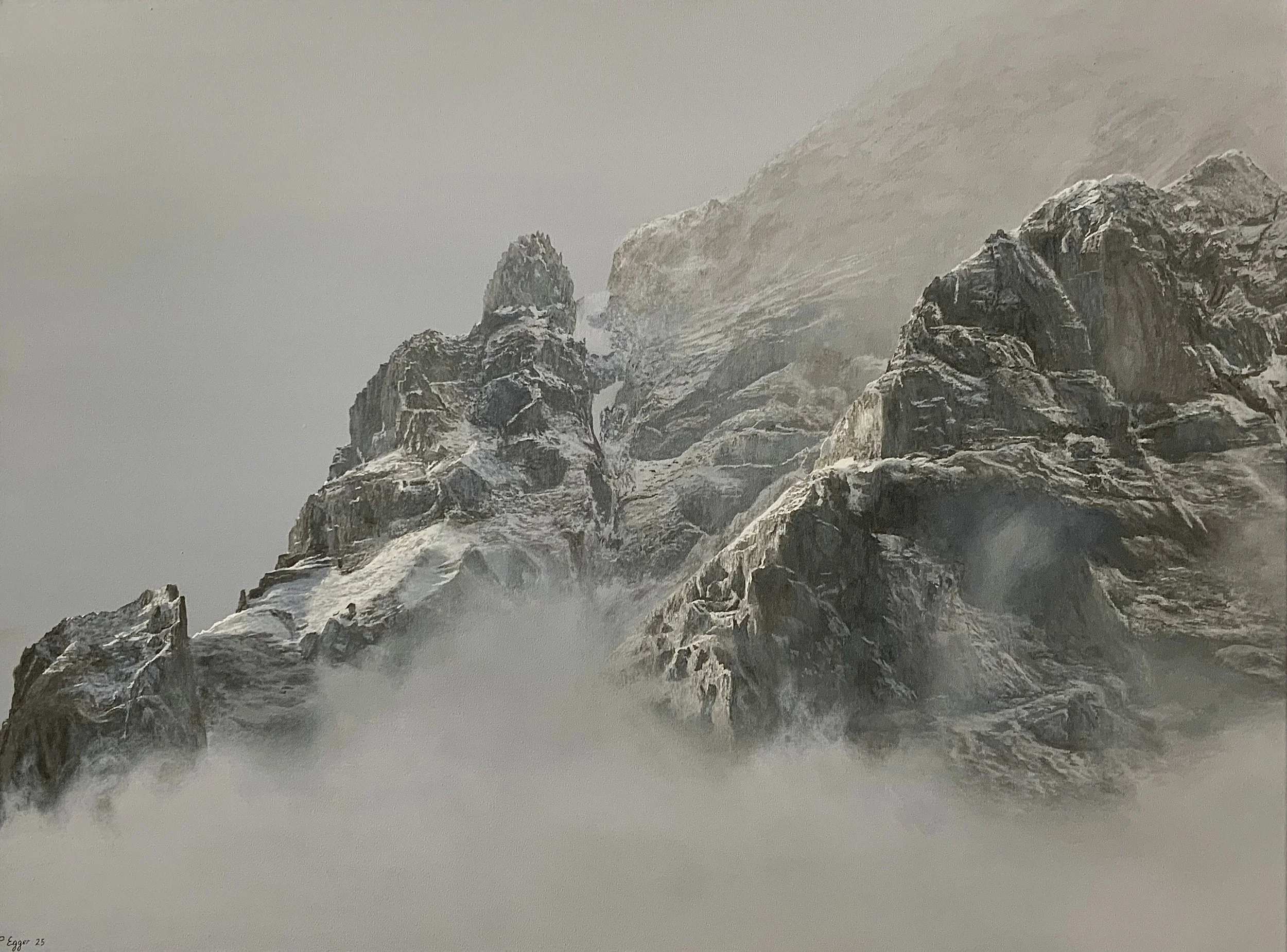 Brumes évanescentes sur les sommets (Innsbruck) by Patrick Egger