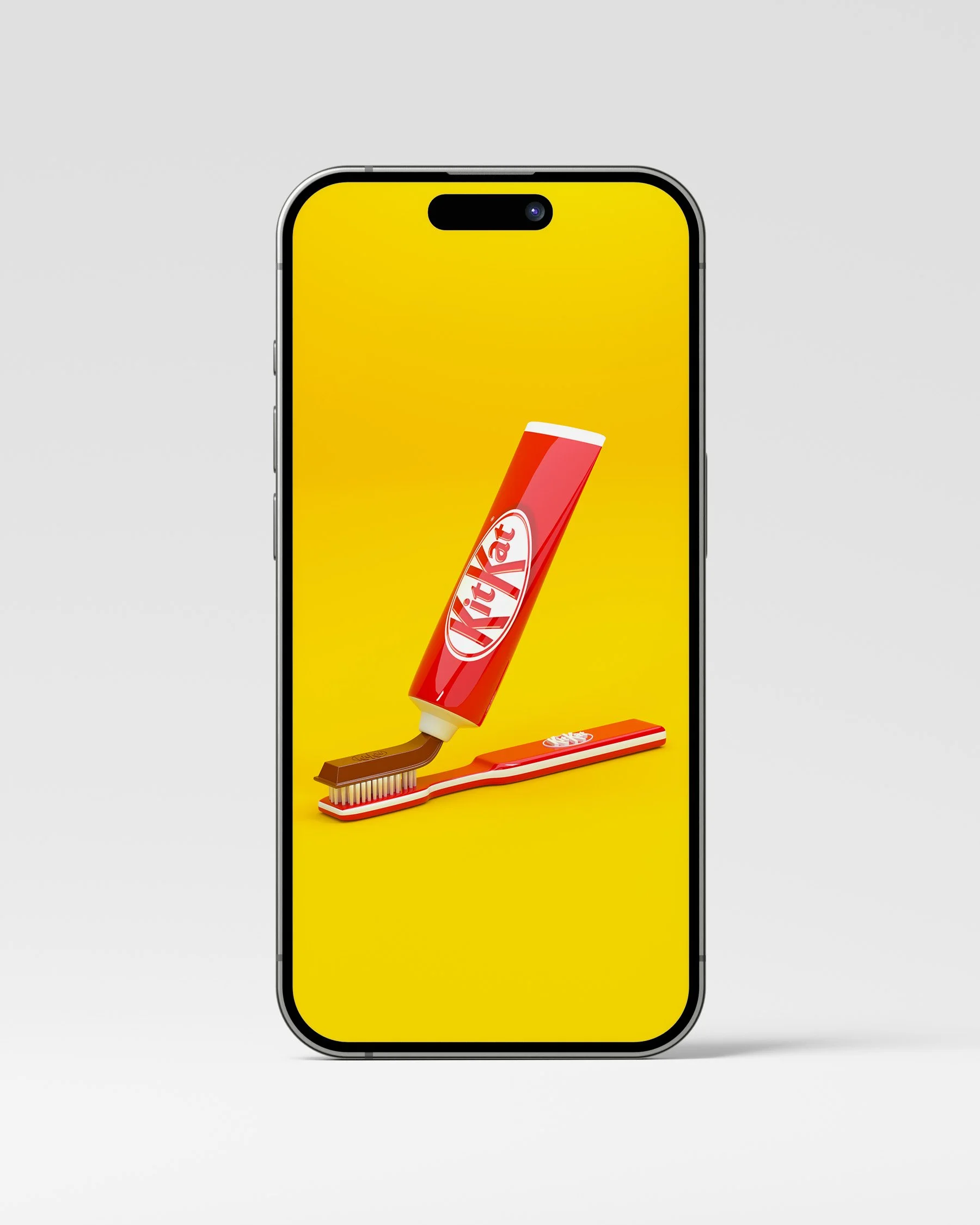 KitKat Toothpaste 4K Wallpaper