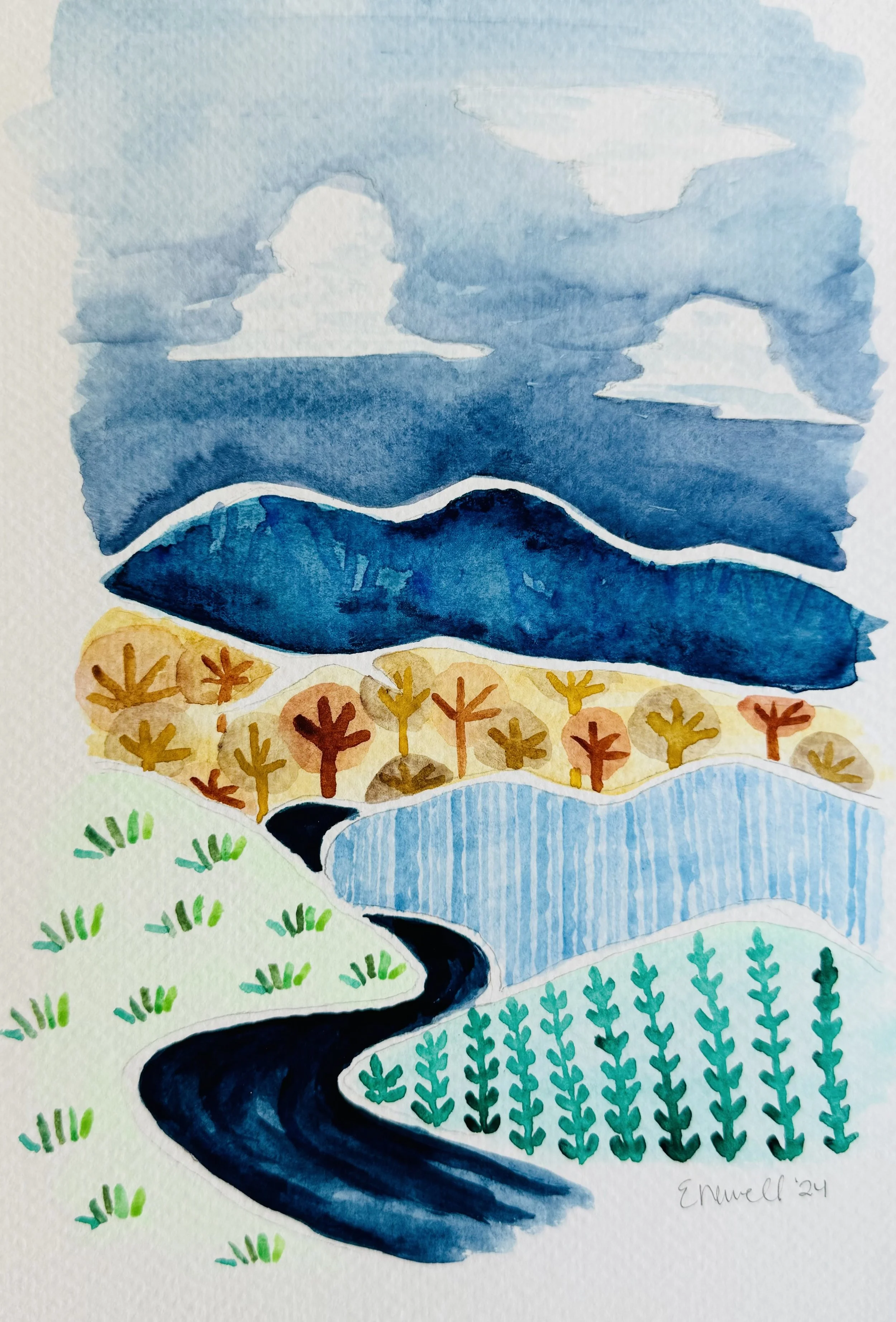 Watercolor on Paper