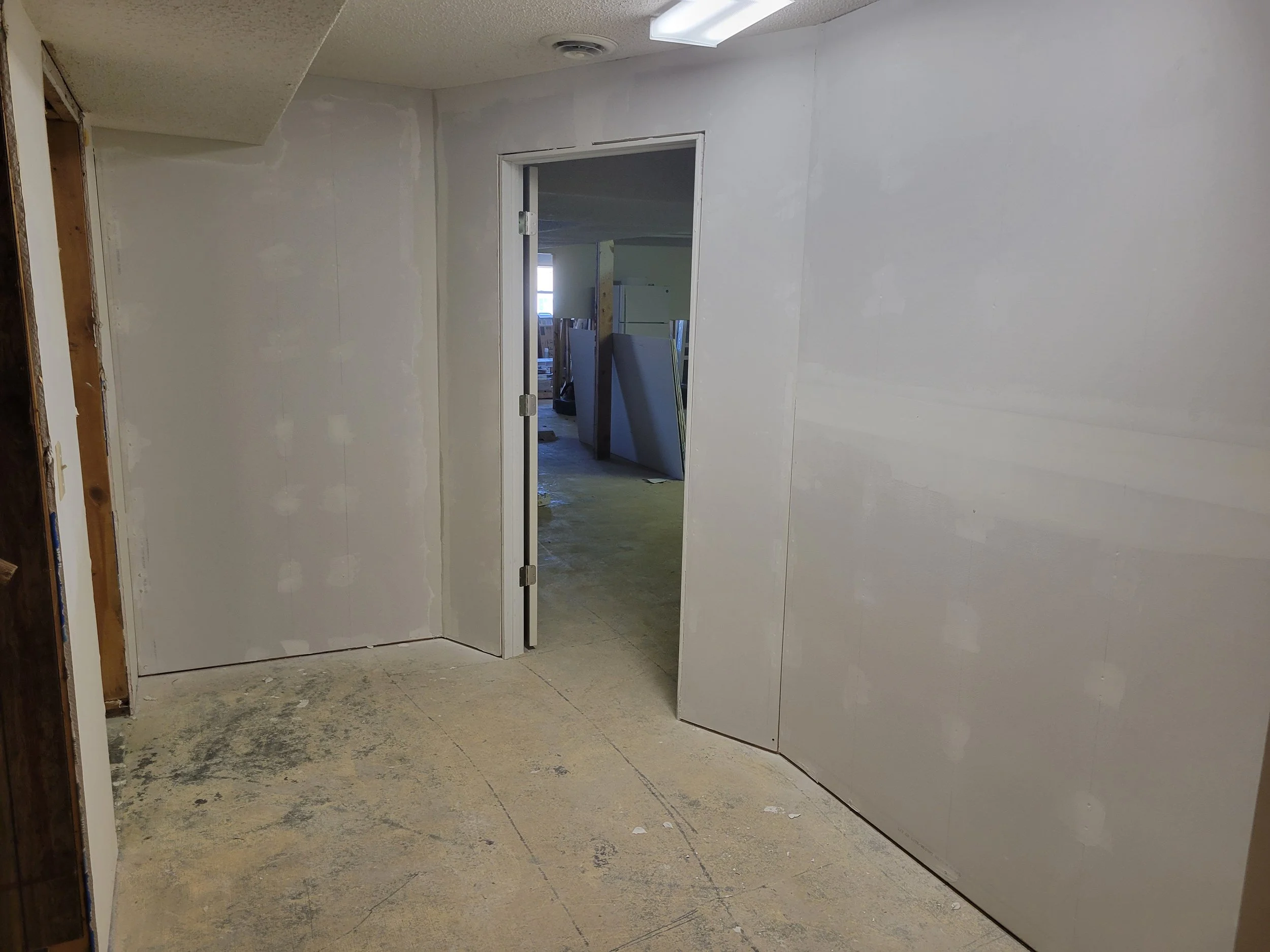 Professional drywall installation and door framing by Branson handyman services, Dragonstone Construction LLC.