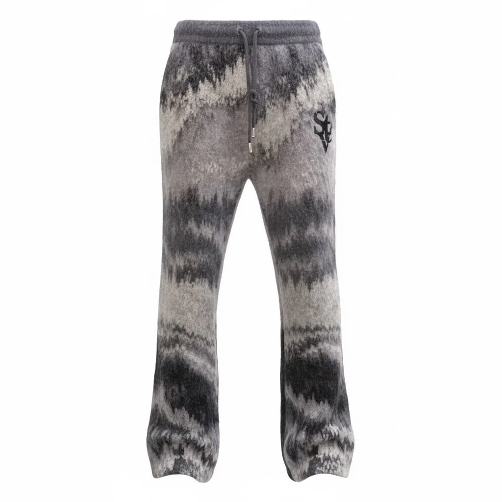 Caviar Mohair Flare Joggers