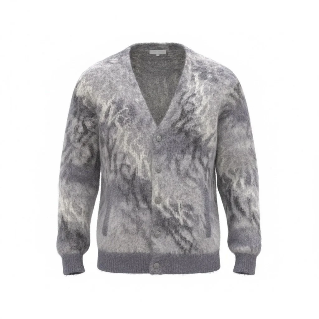 Ombre Mohair Cardigan