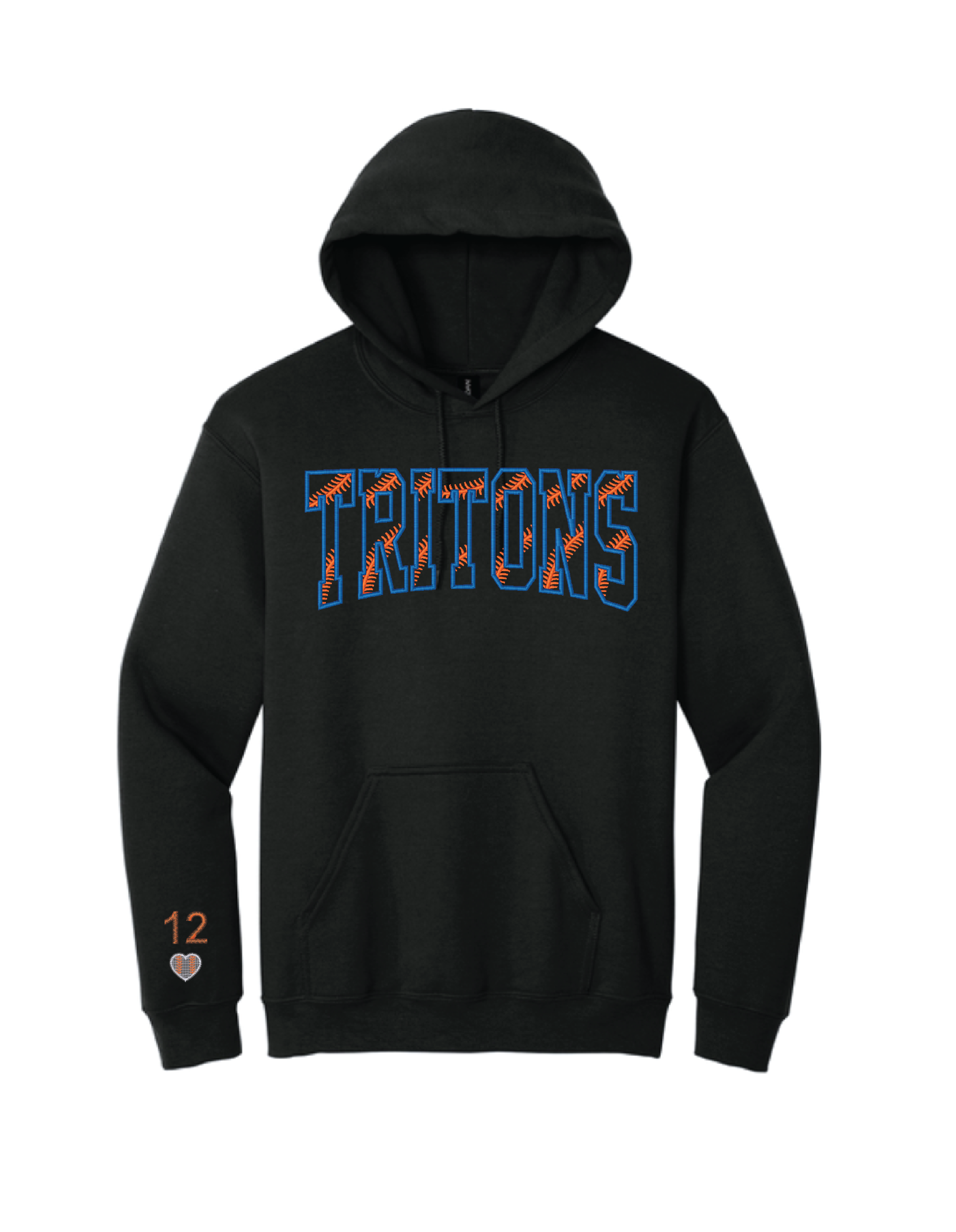 Tritons embroidered Sweatshirt - Black