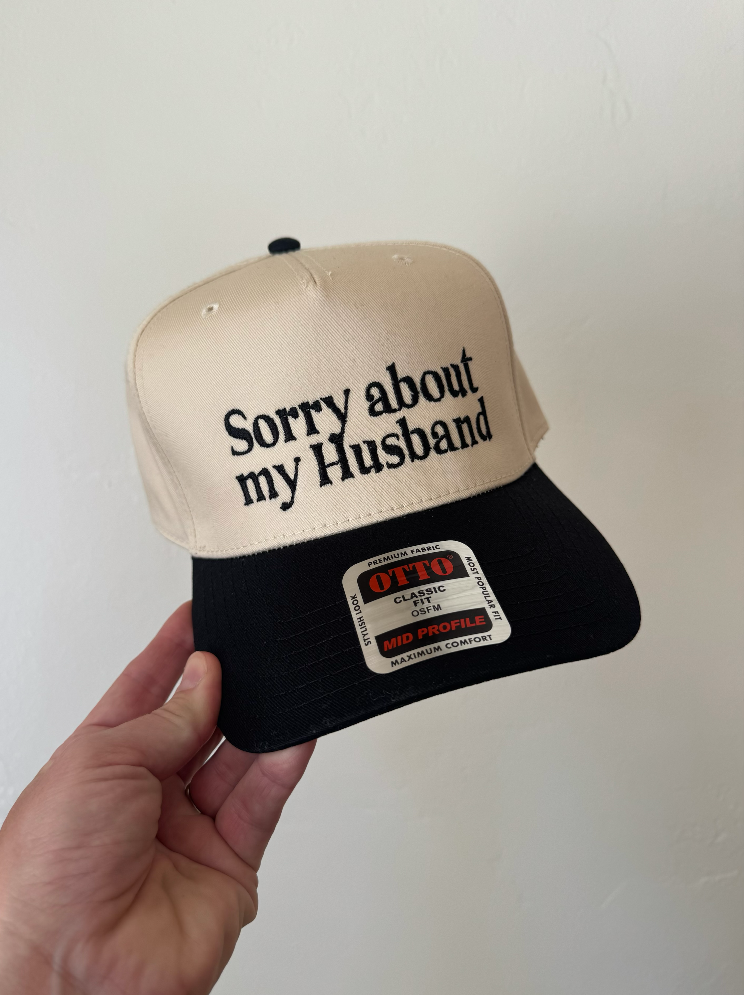 Sorry about my husband