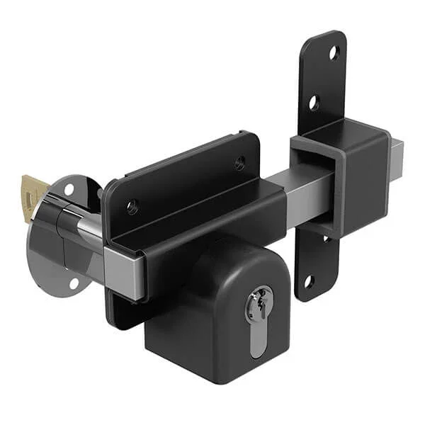 Long Throw Gate Lock key - lockable from both sides (70mm thick)