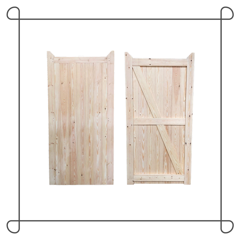 Wooden Flat Top Pedestrian Gate - Tongue & Groove - 'Cottage'
