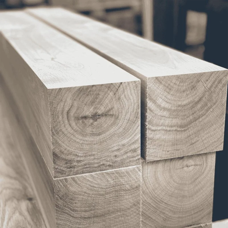 European Oak Gate Post (Weathered Back)