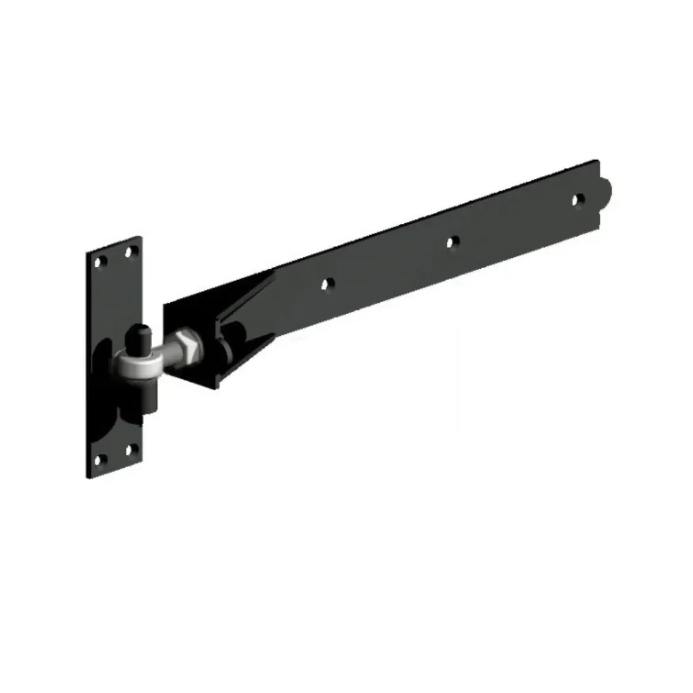 Adjustable Band & Hook Hinges in Black Pair
