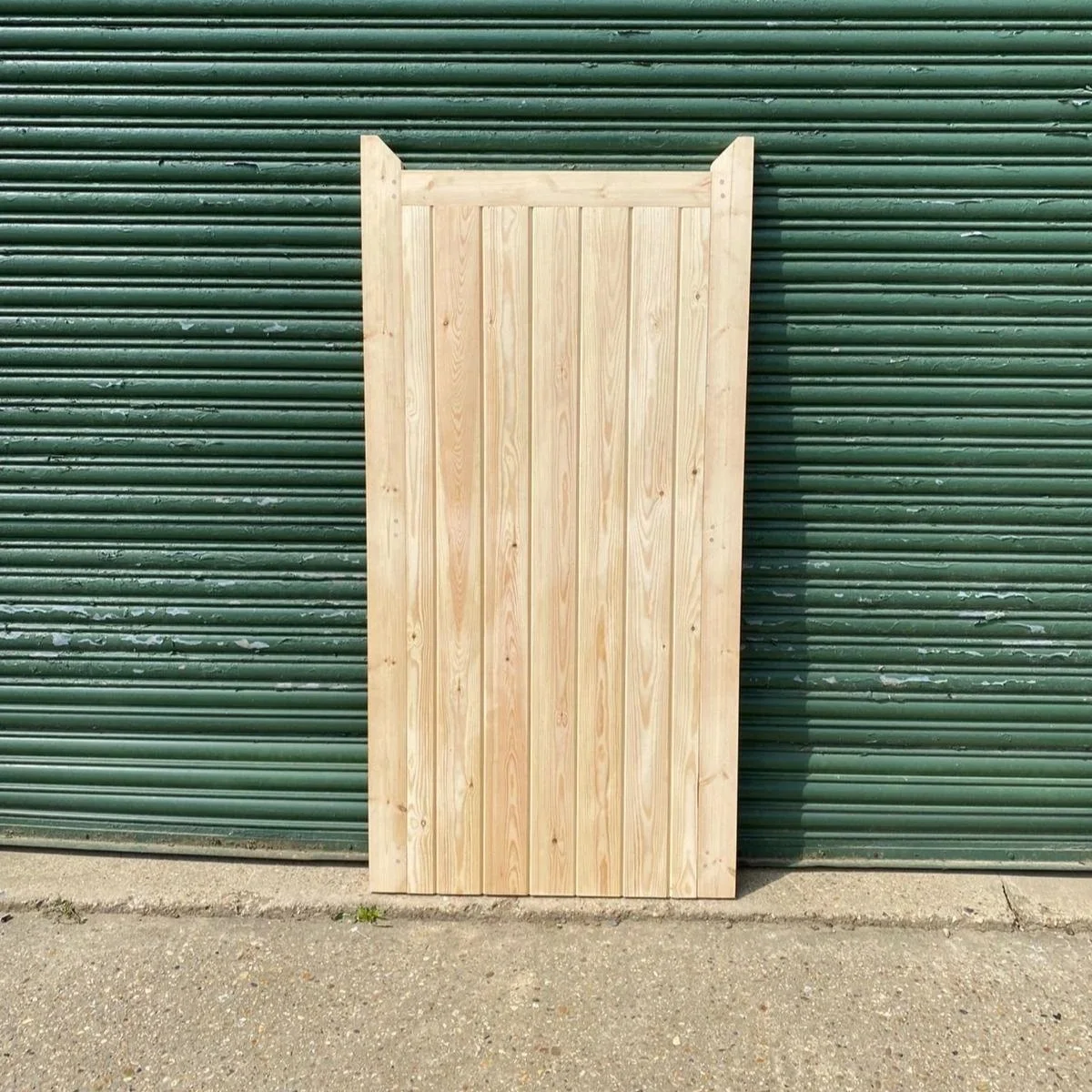 Wooden Flat Top Pedestrian Gate - Tongue & Groove - 'Cottage'