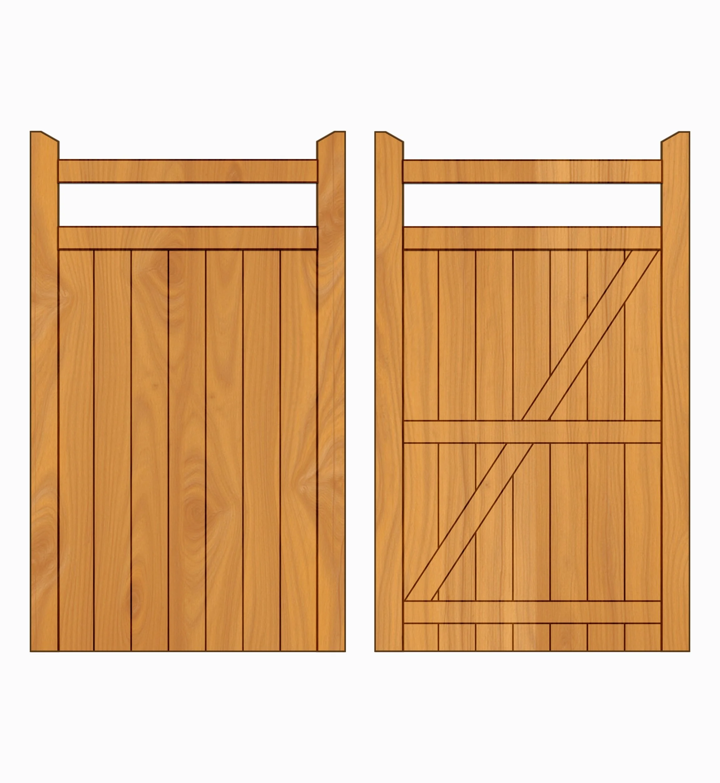 Hardwood Side Gate - Farm Design