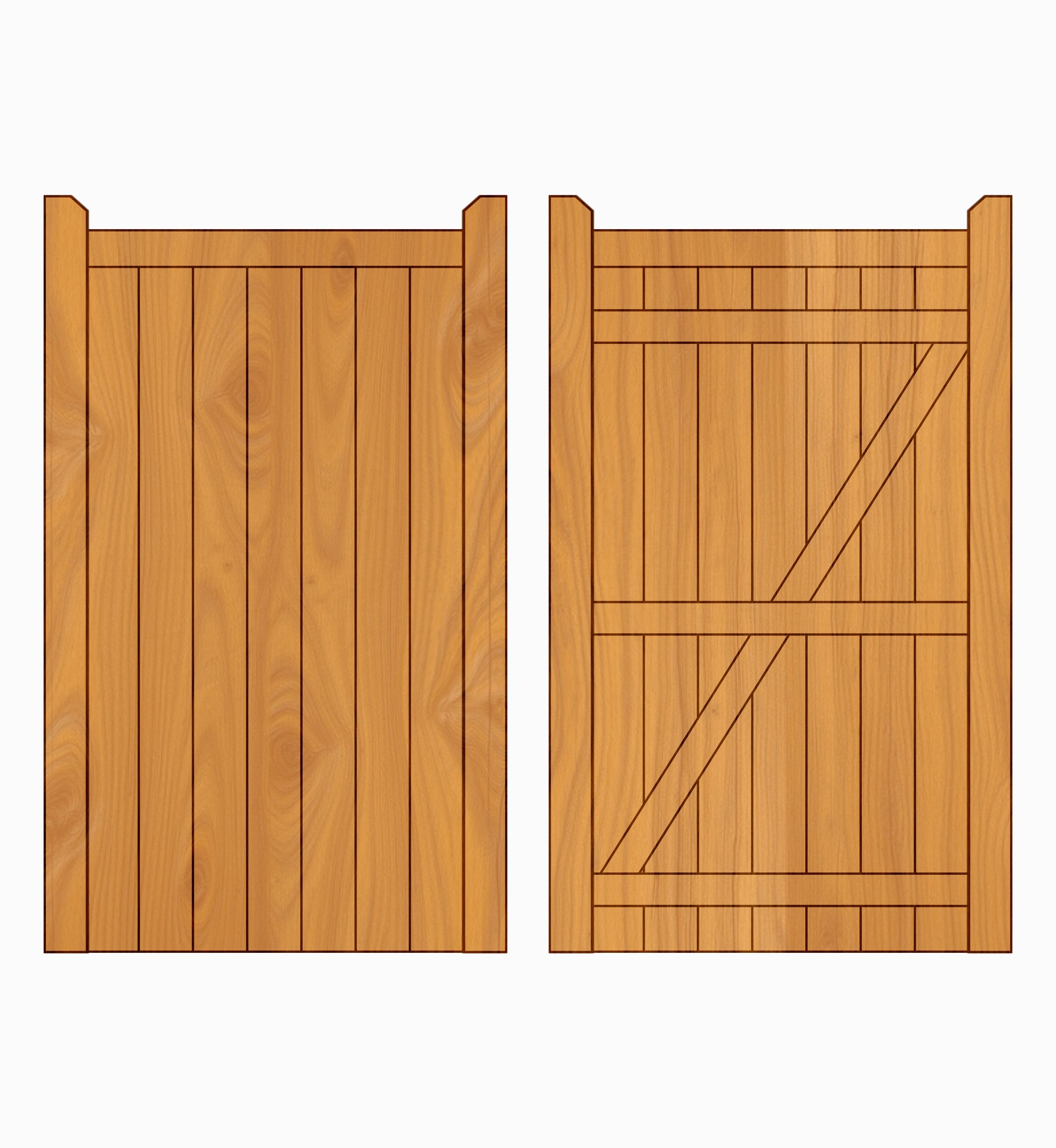 Hardwood Side Gate - Cottage Design