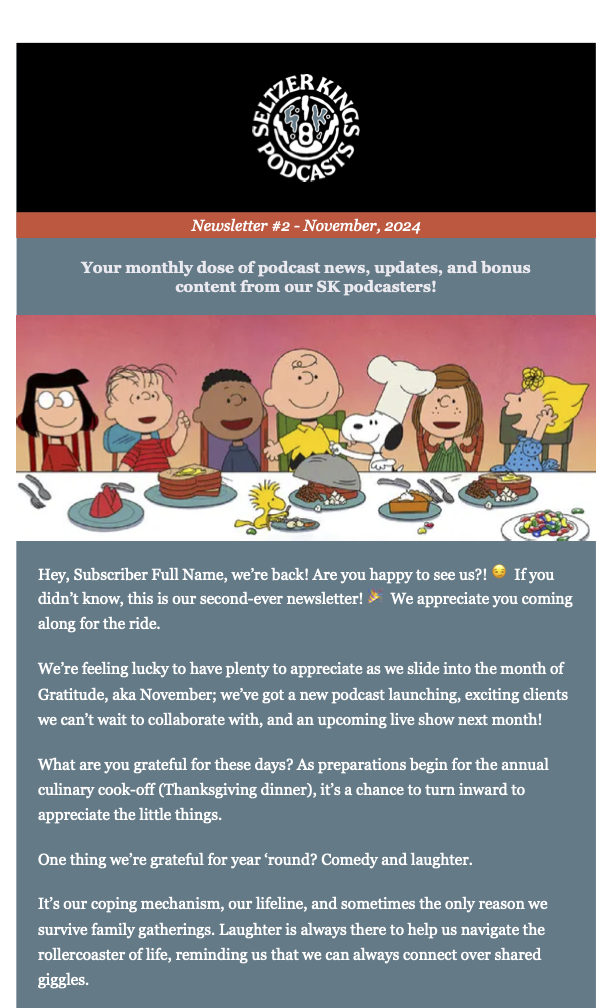 Newsletter #2 - November 2024