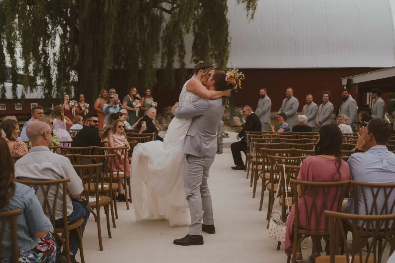 When you marry the love of your life in front of all your family and friends. This is why we do what we do at @cottage.at.woodland - it sure fills our cup up helping make their wedding day dreams a reality. 🤍
.
📷 @ascent_media_weddings